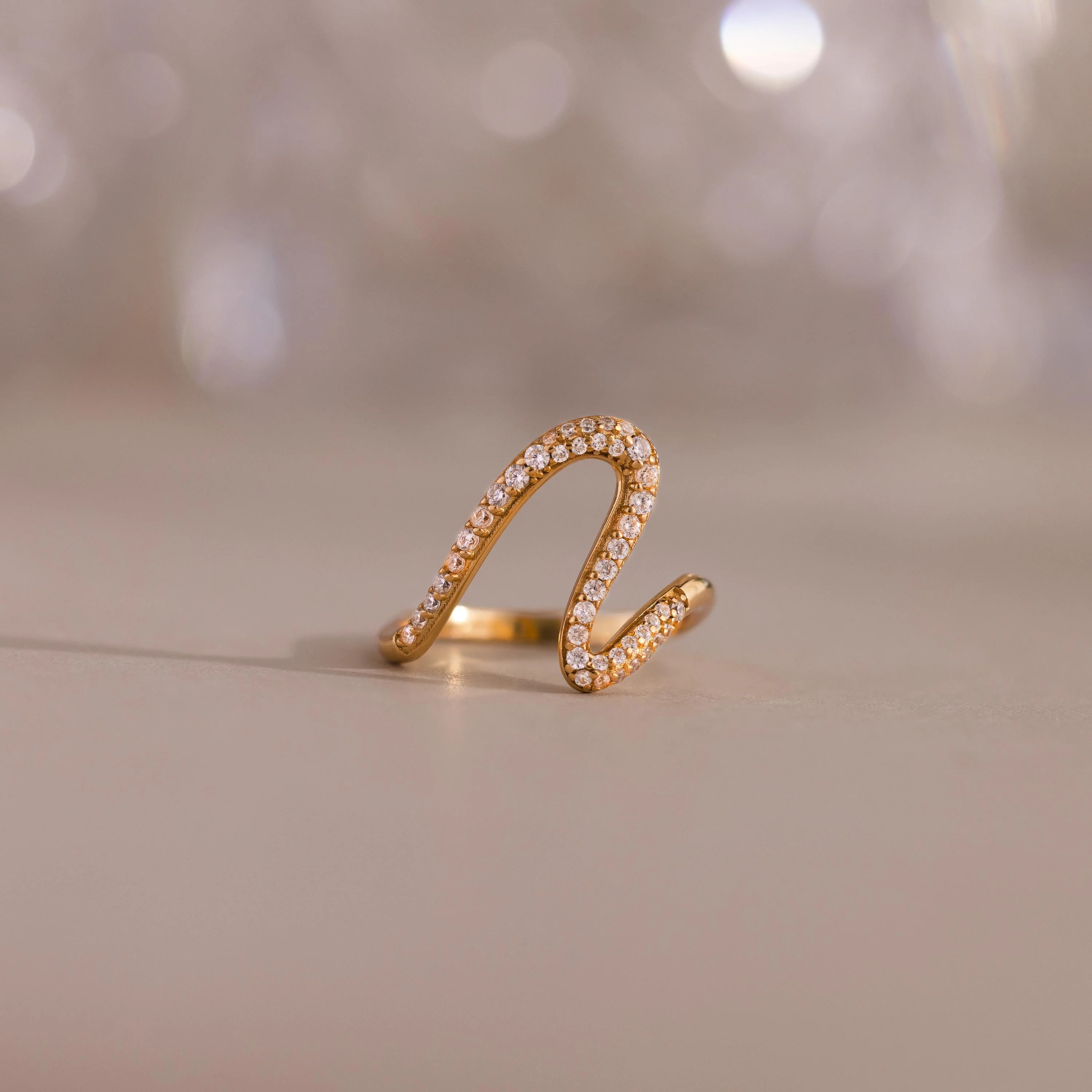 Pave Wave Ring