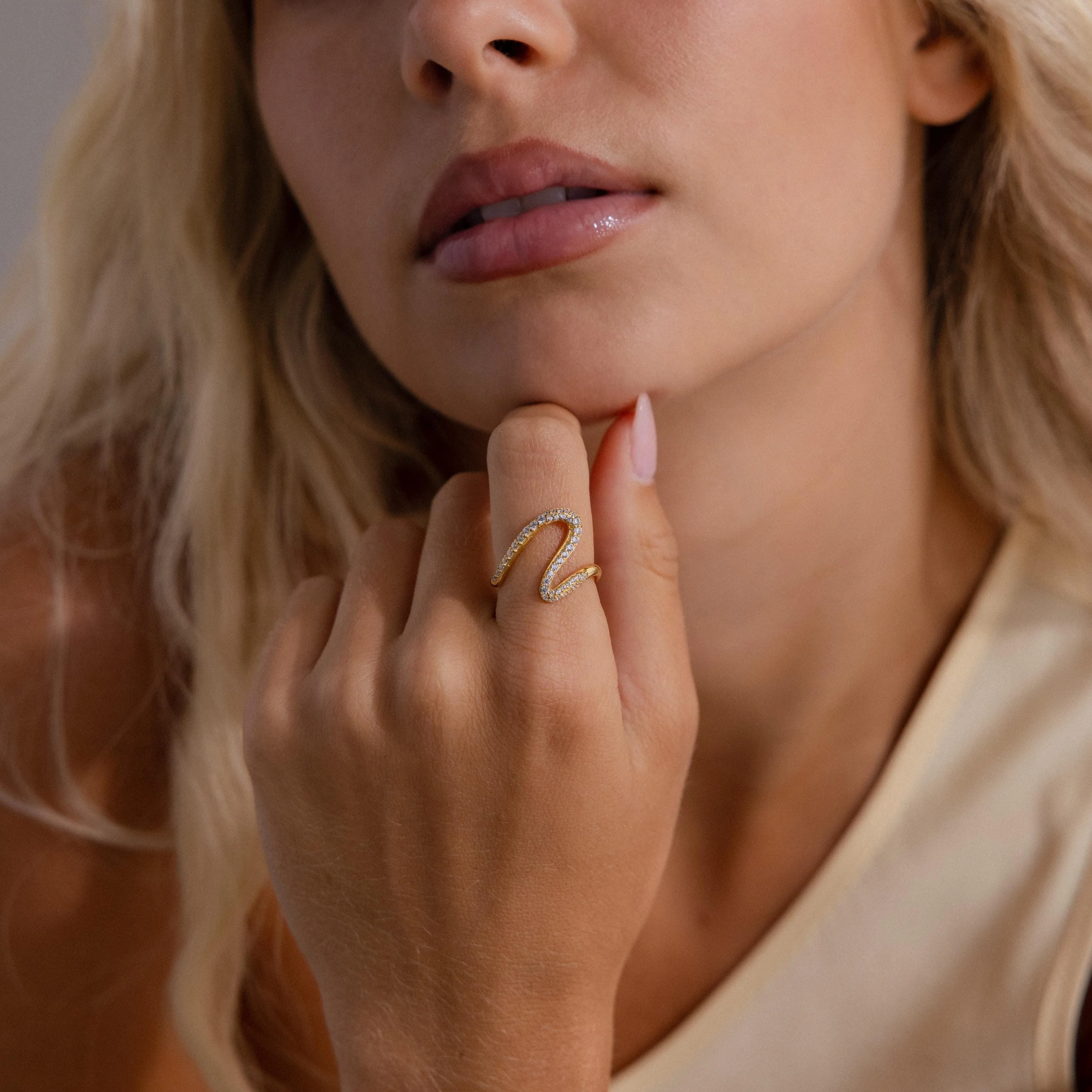 Pave Wave Ring - Image 2
