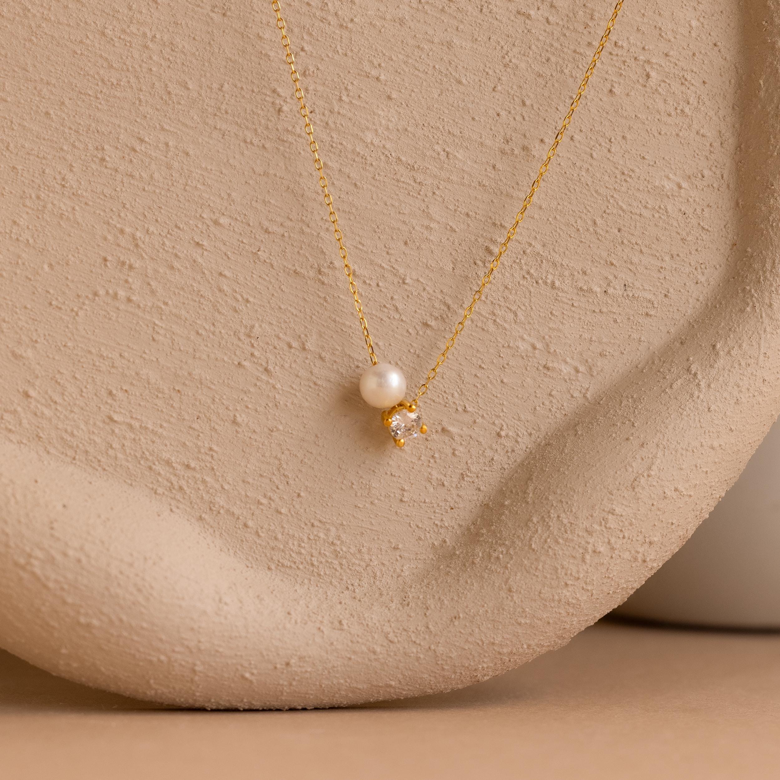 Pearl & Birthstone Necklace - Image 6