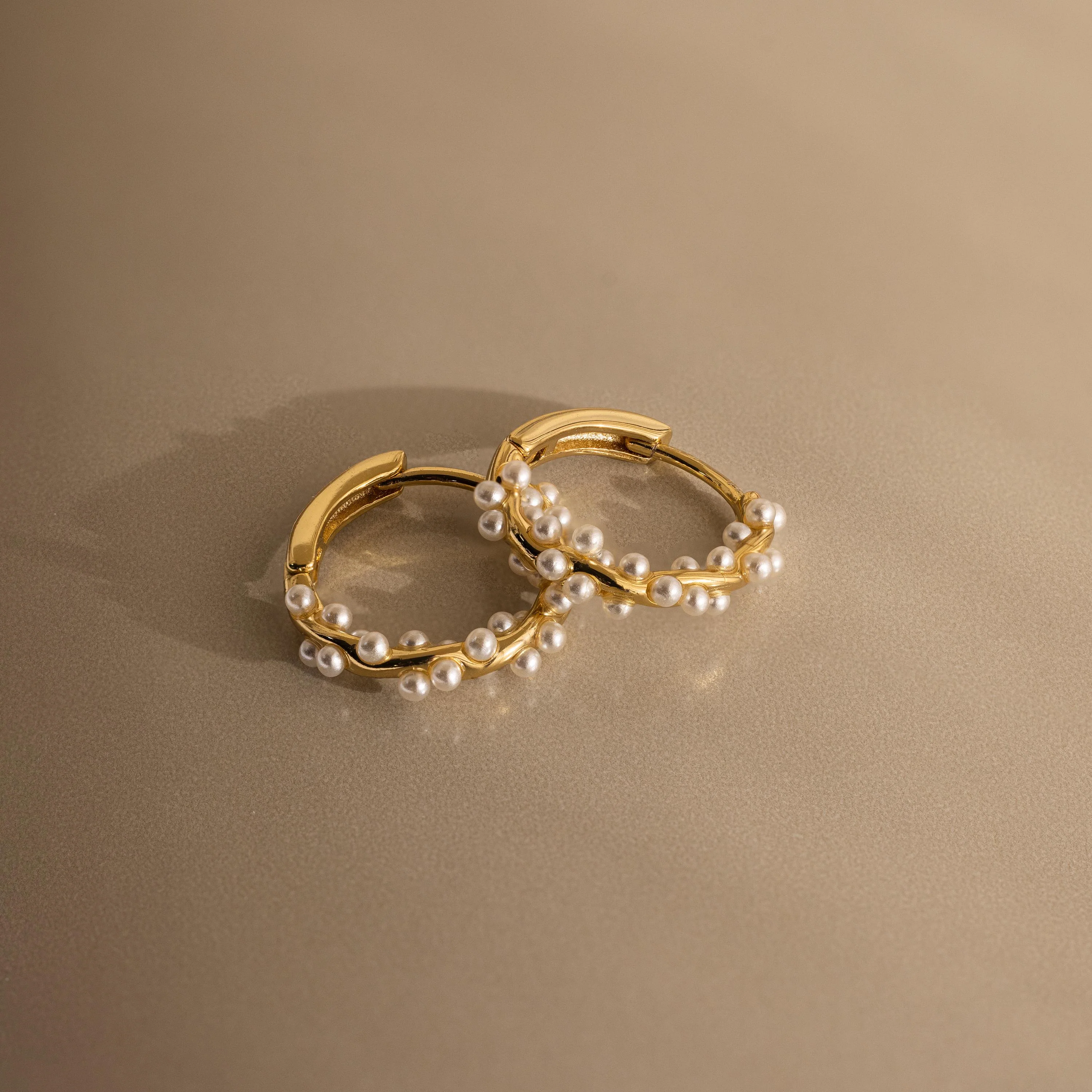 Pearl Cluster Huggies - Image 4
