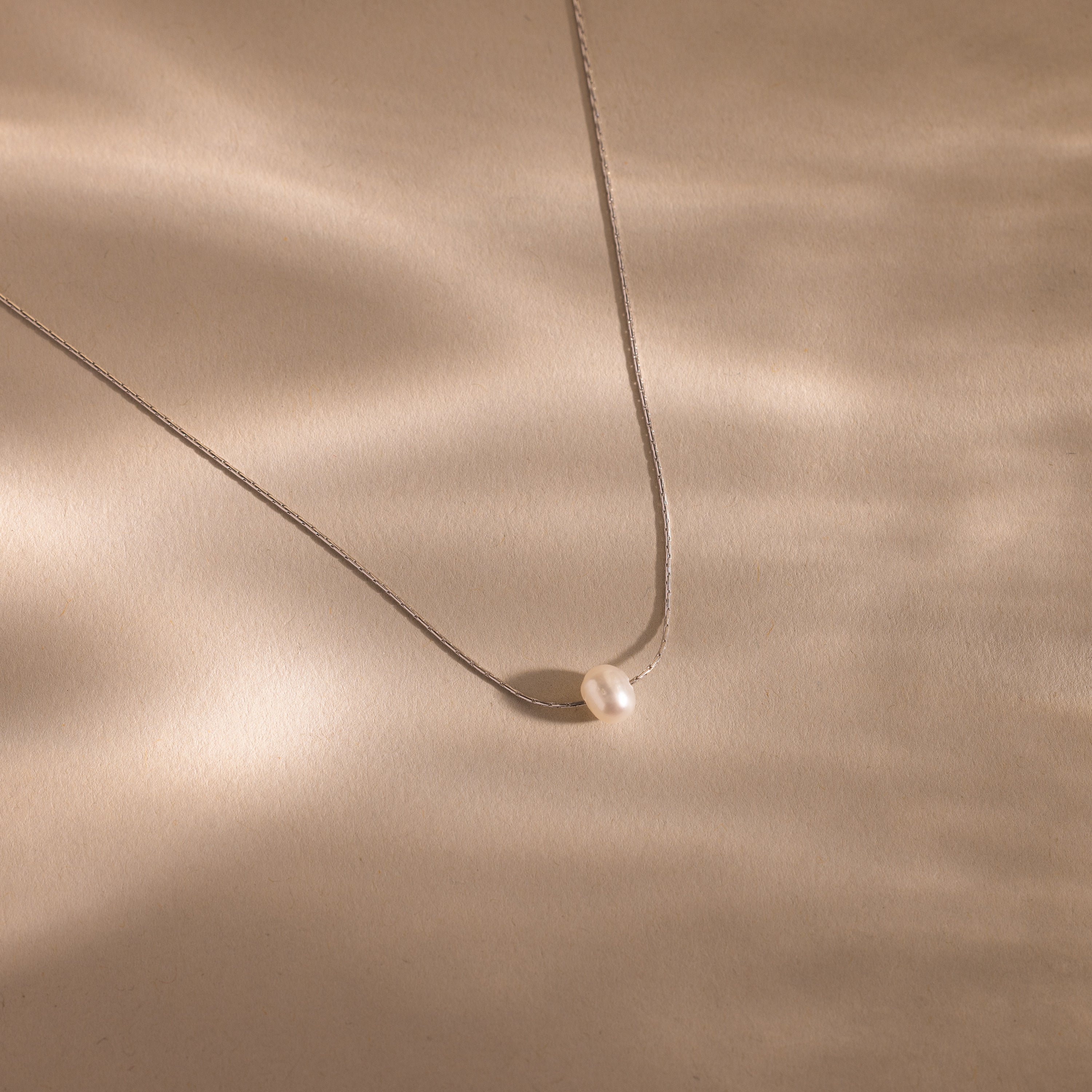 Tiny Pearl Dot Necklace - Image 5
