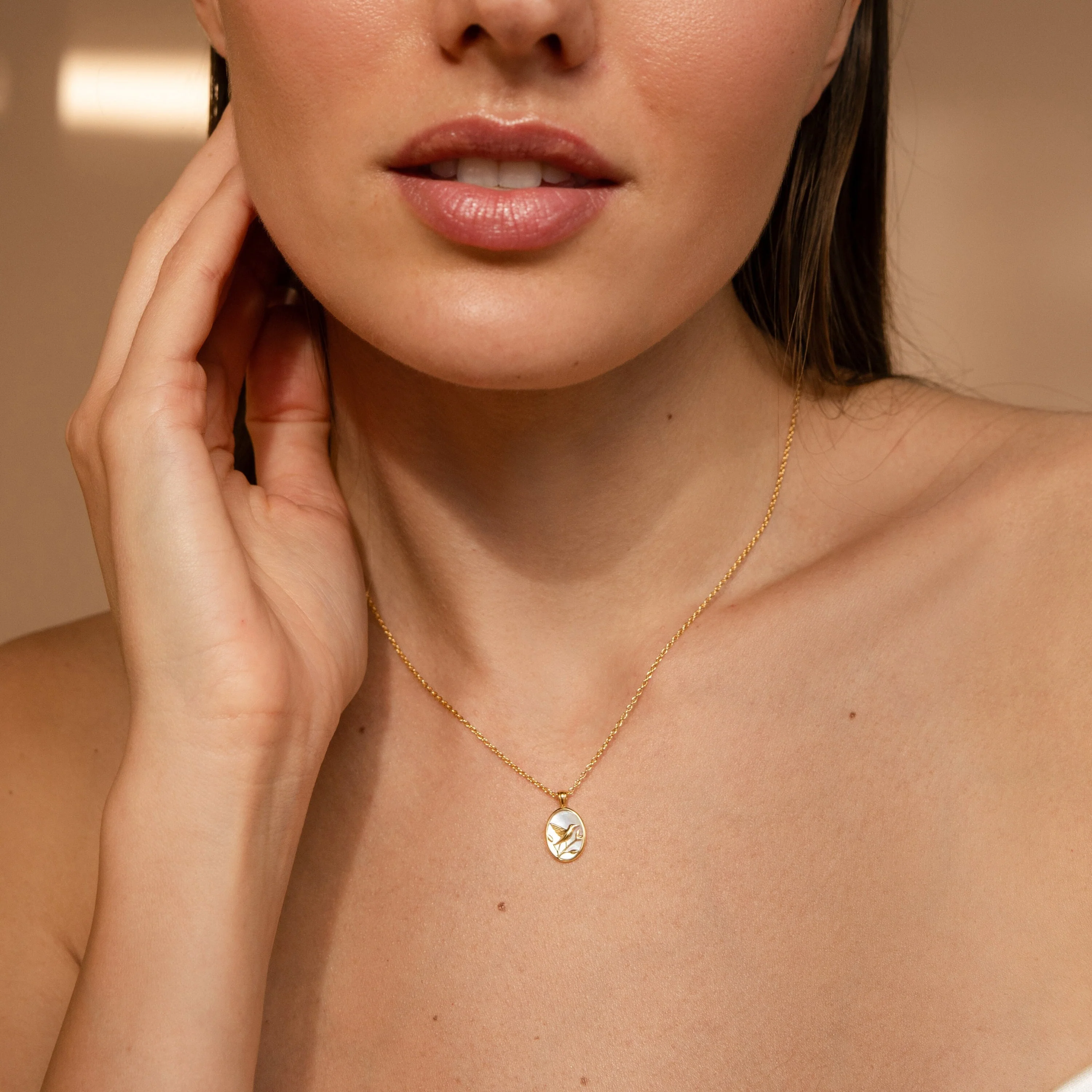 Pearl Hummingbird Necklace - Image 8