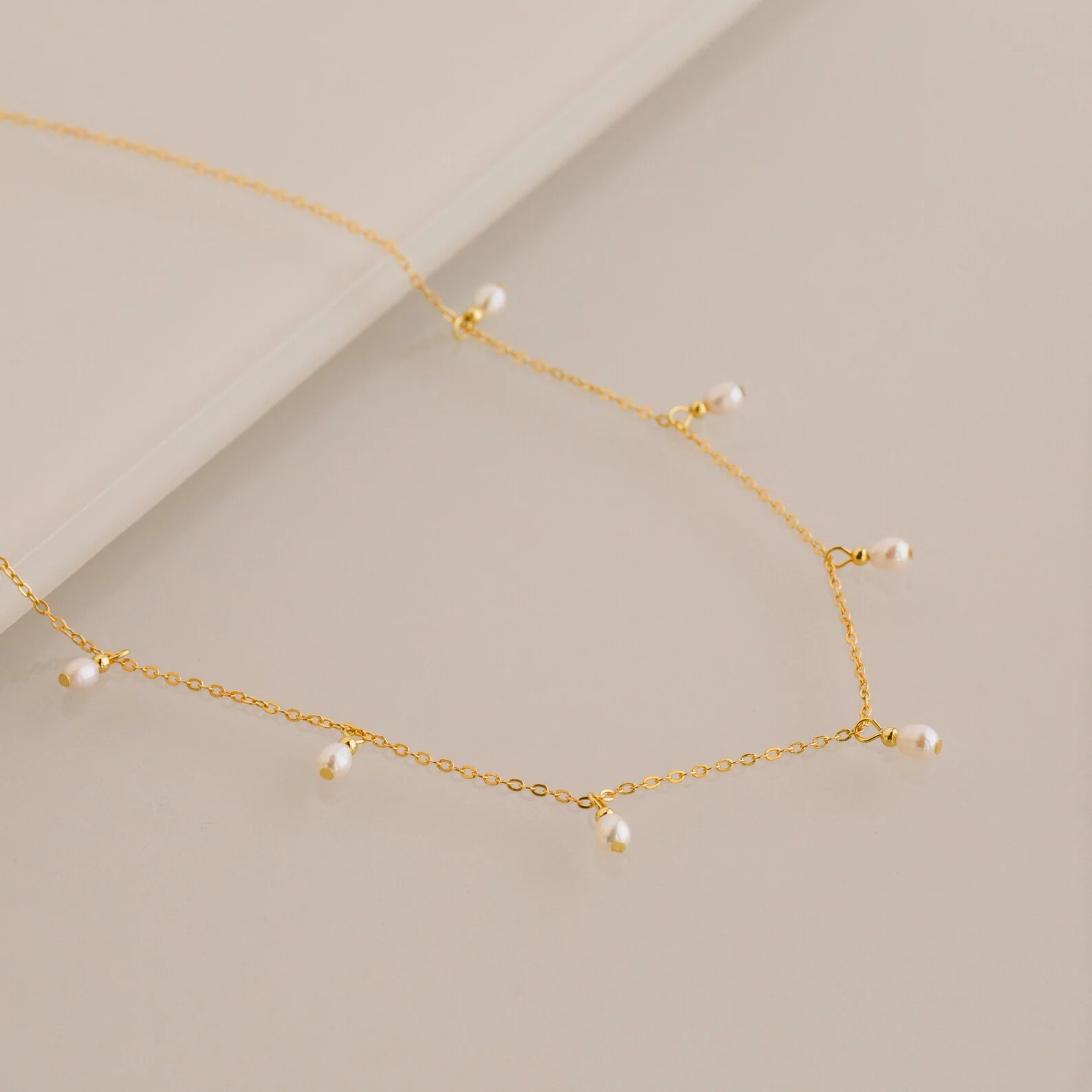 Pearl Station Necklace - Image 5