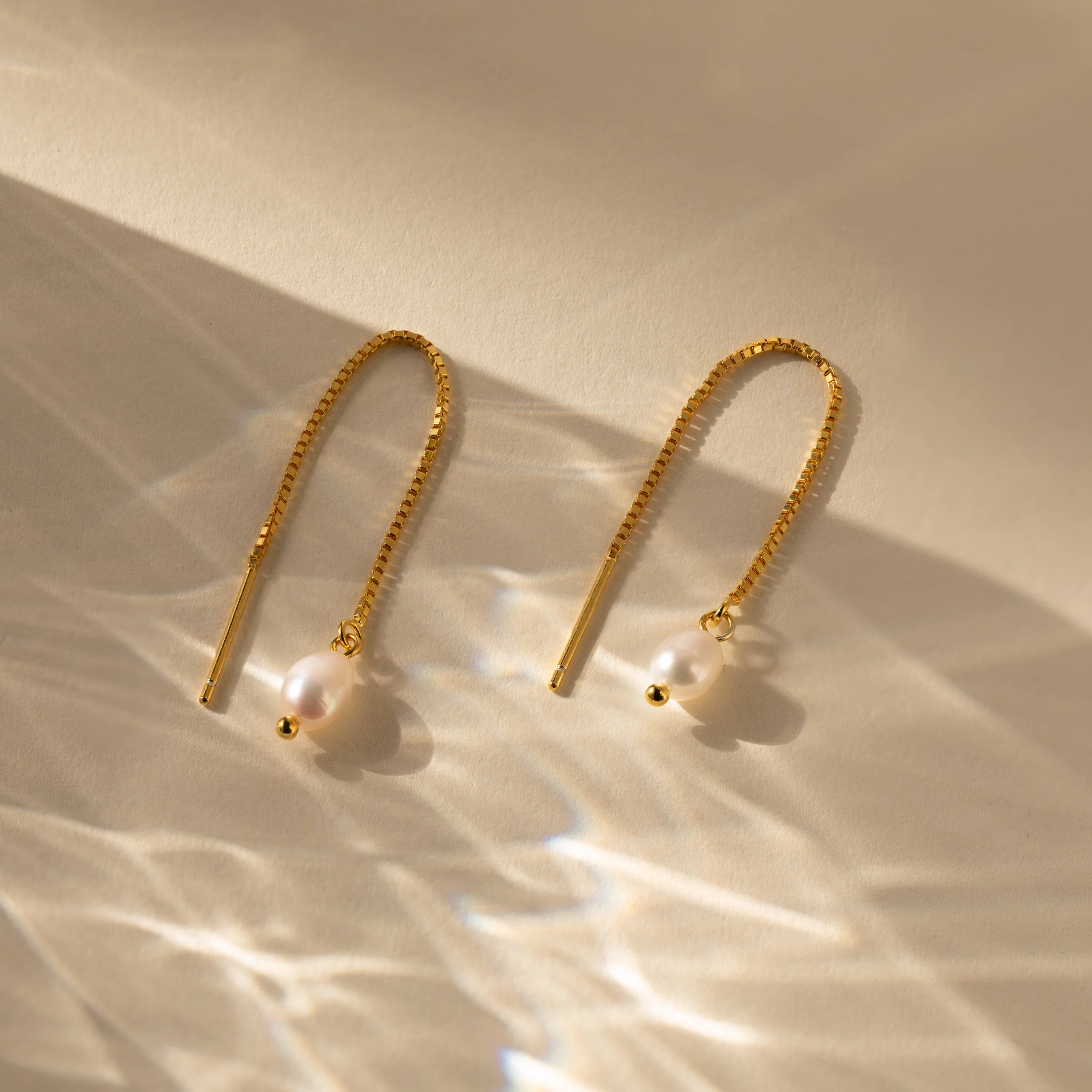 Pearl Threader Earrings - Image 8