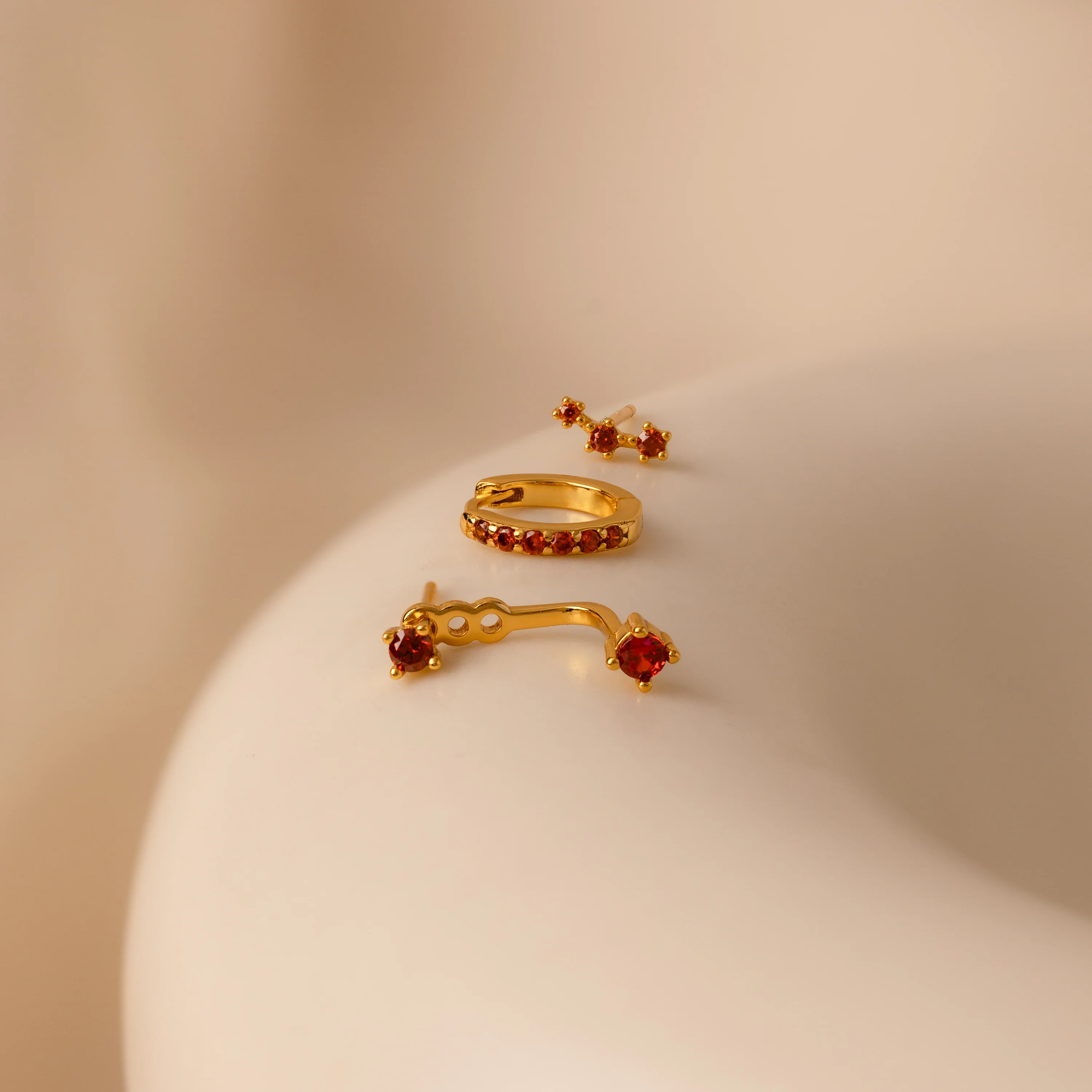 Peridot Earring Trio Set - Image 3