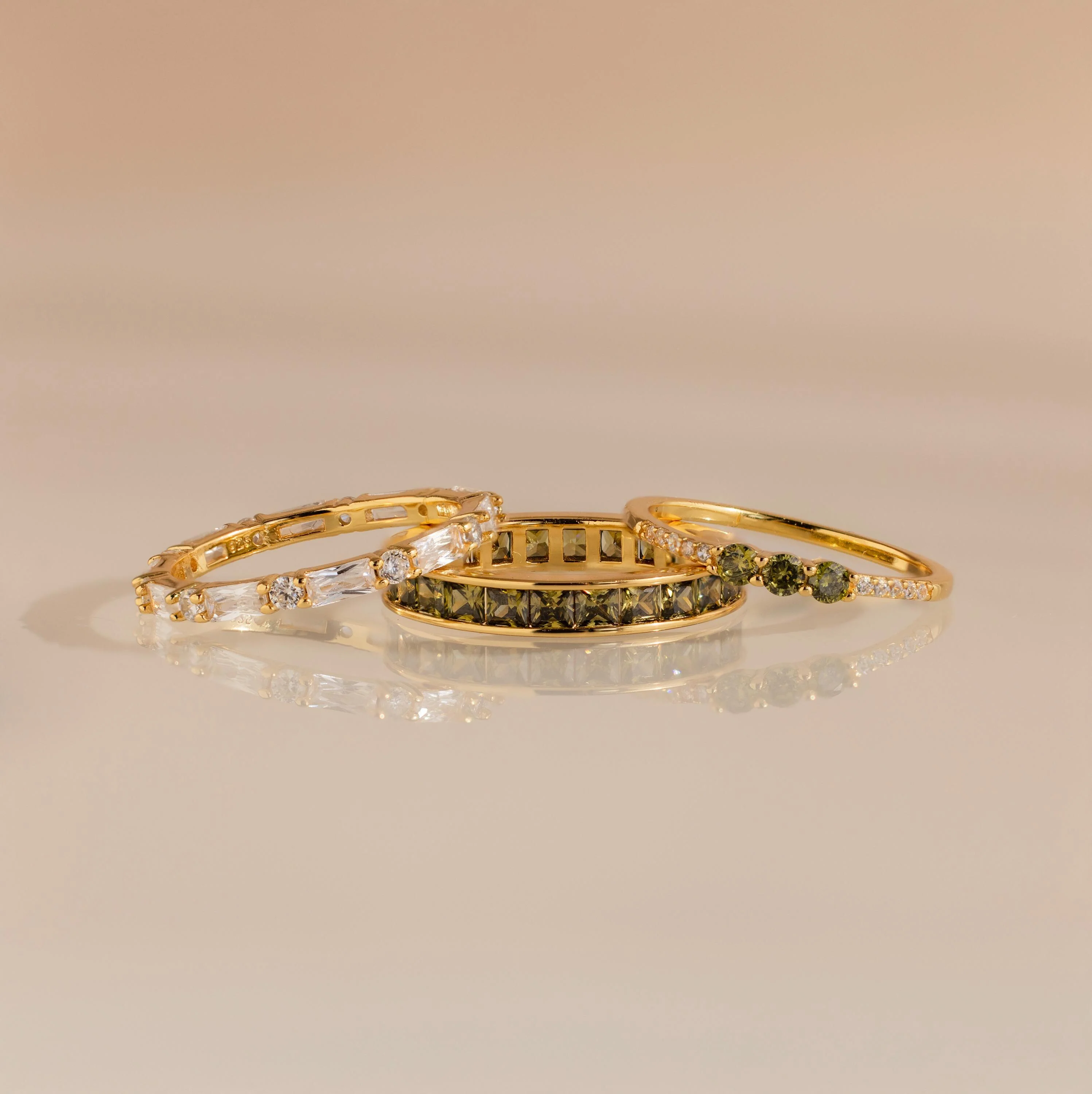 Peridot Rings Set