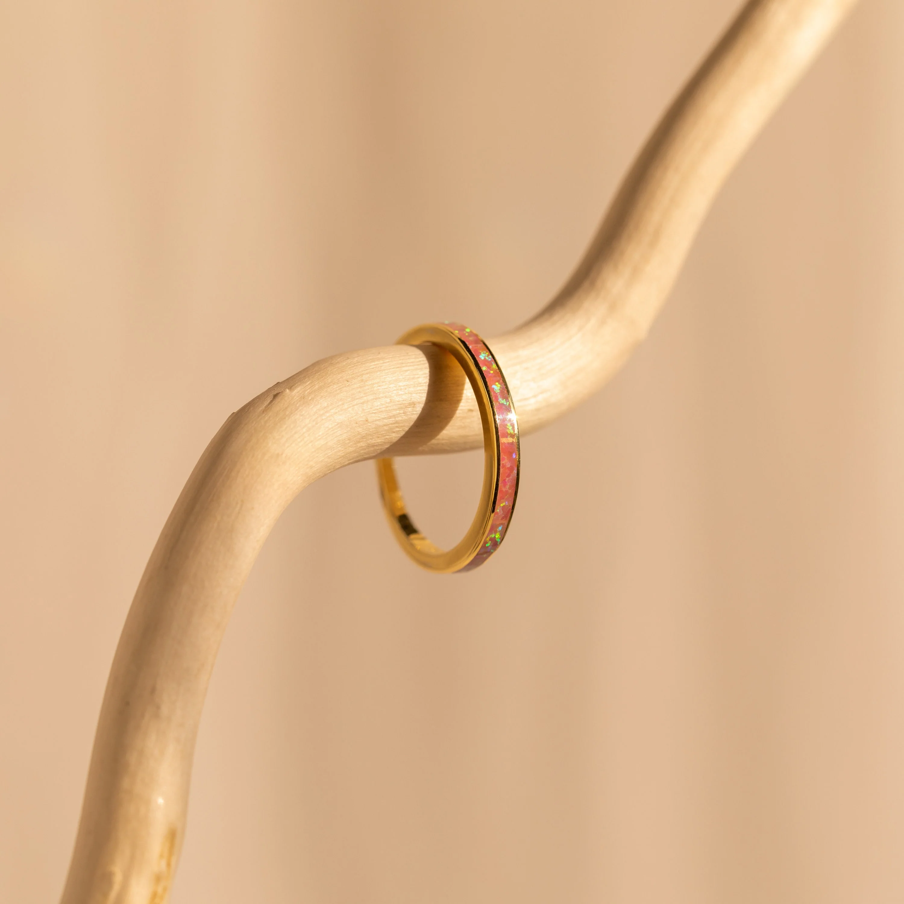 Pink Opal Inlay Band - Image 6