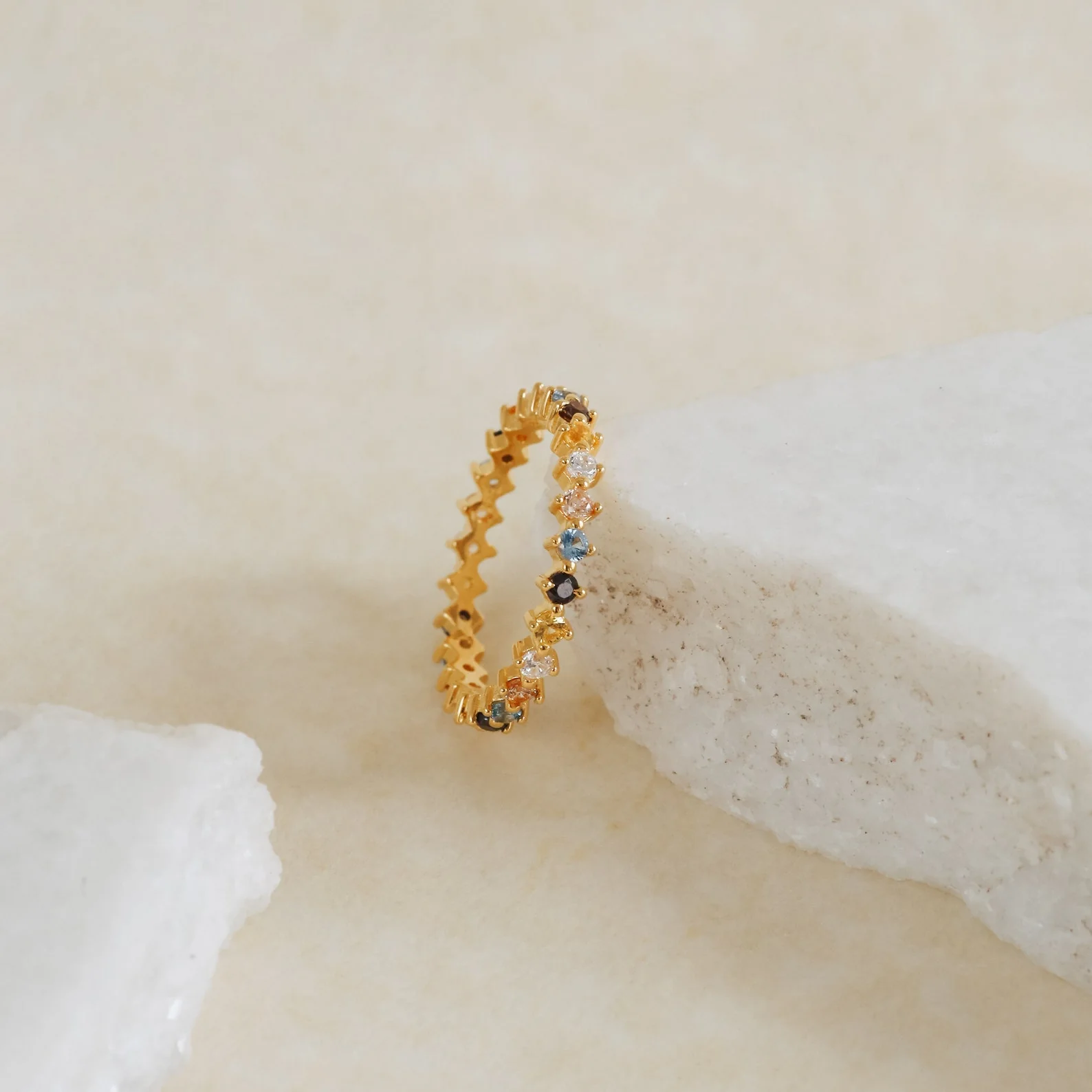 Rainbow Crystal Ring - Image 3