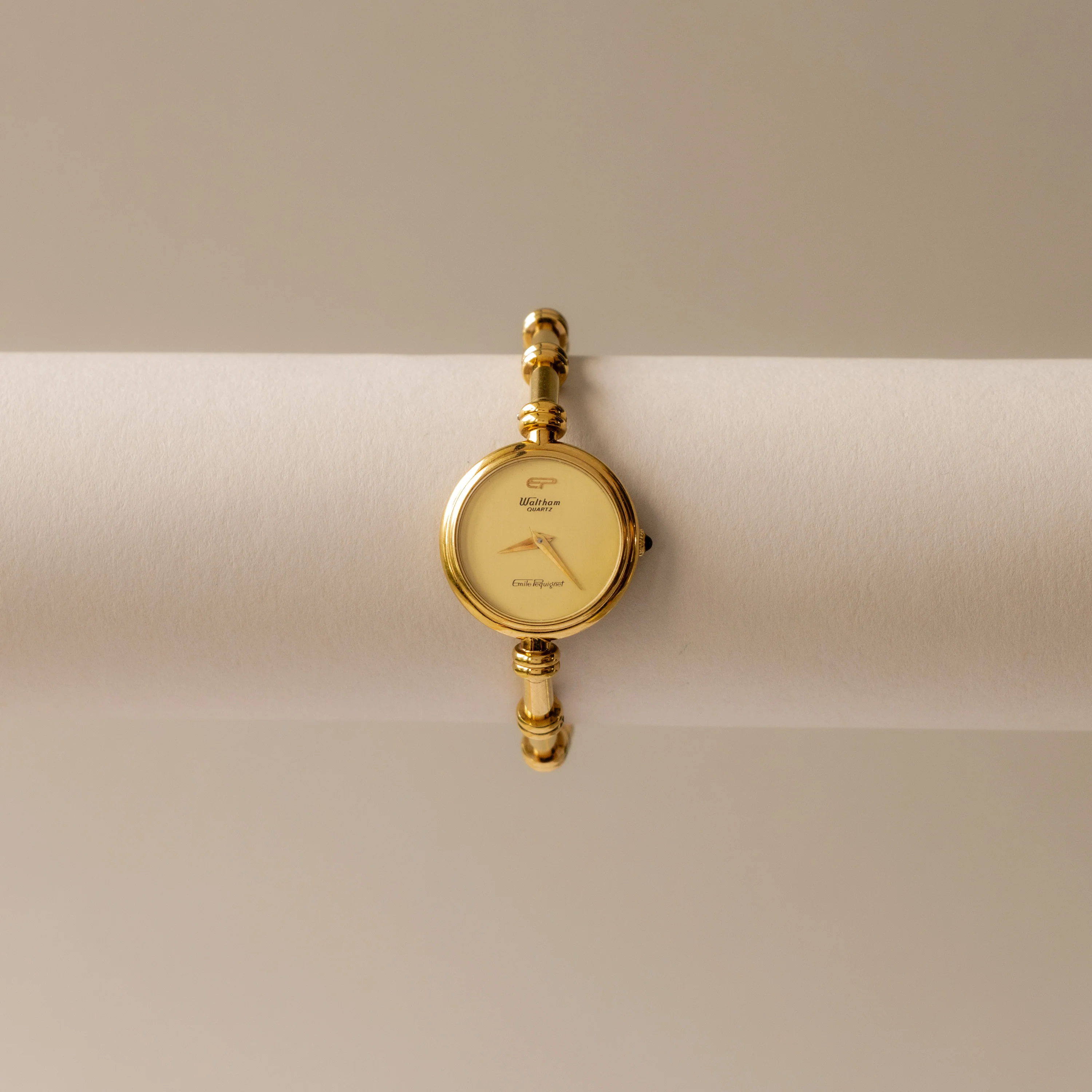 Rare Vintage Emilie Penquignet Round Gold Watch - Image 2