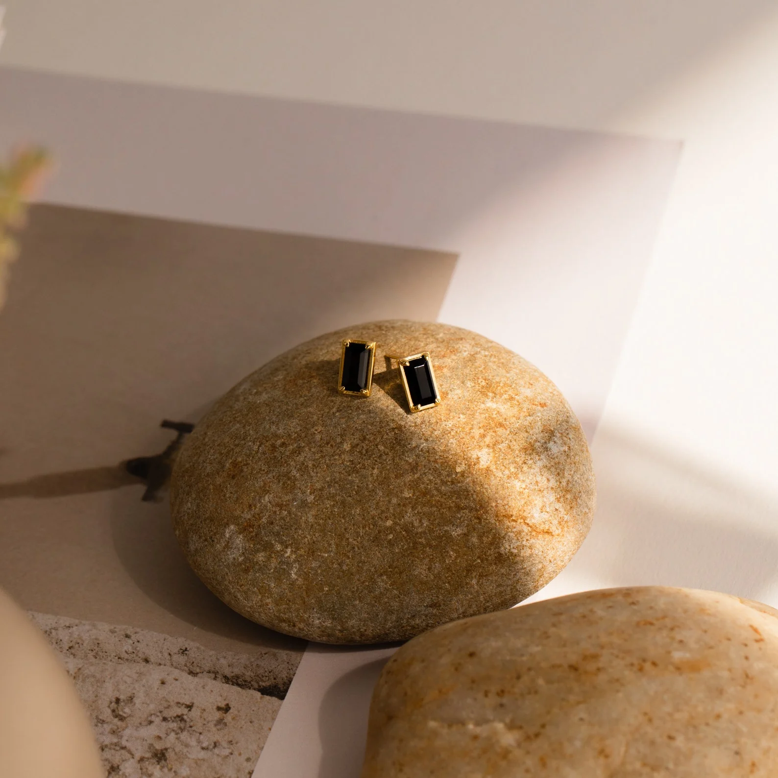 Rectangle Black Onyx Studs - Image 5