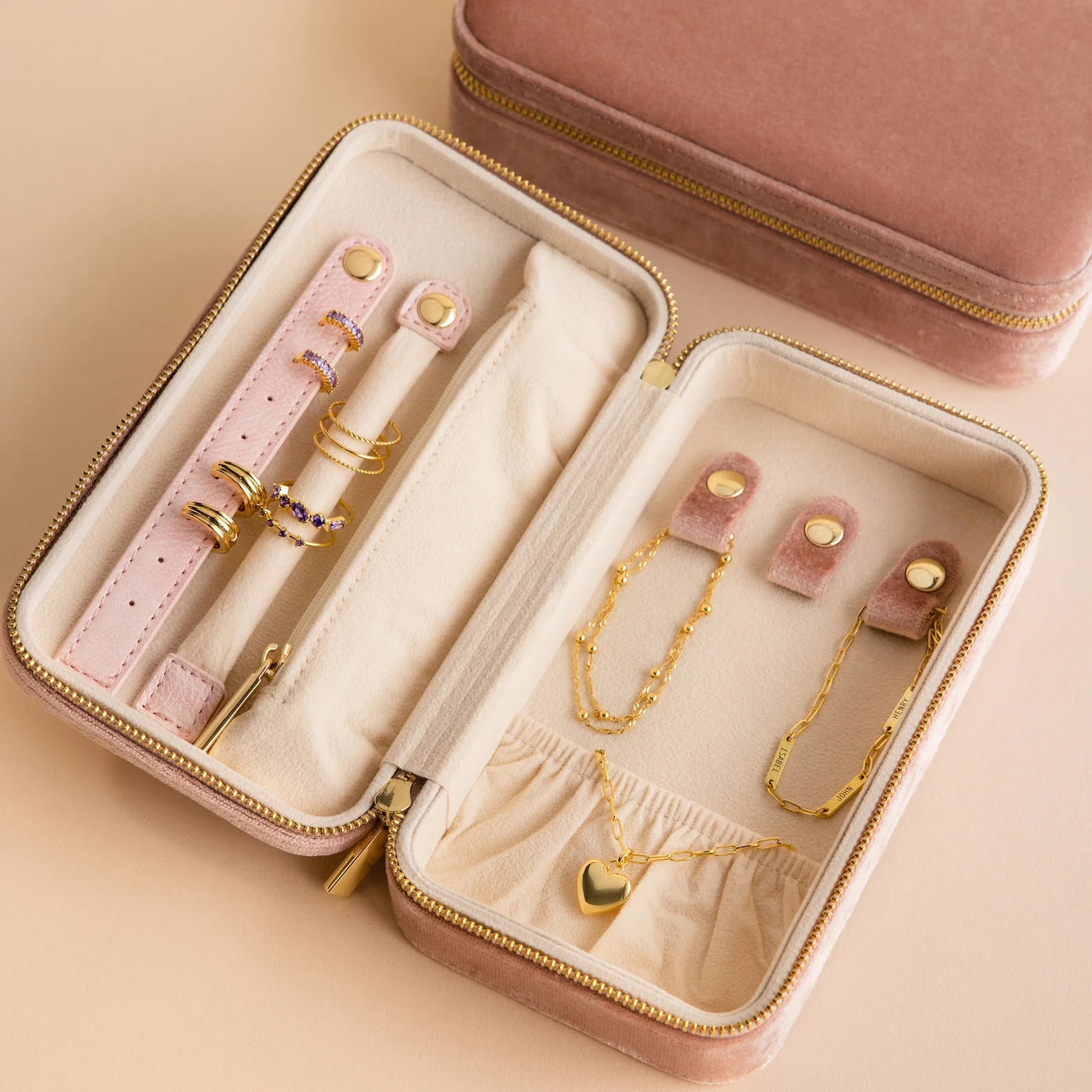 Rectangle Velvet Jewelry Case - Image 9
