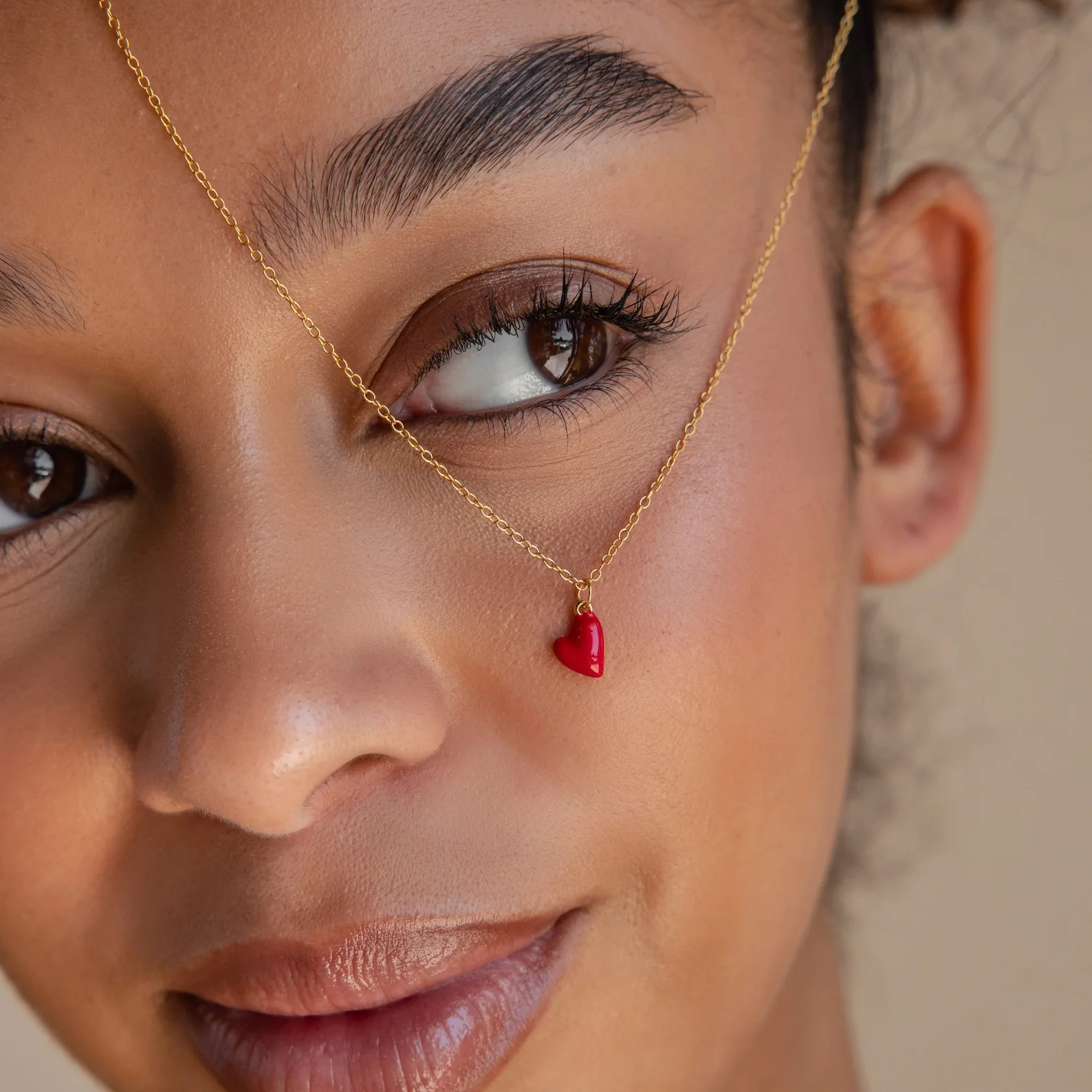 Little Red Heart Necklace - Image 8