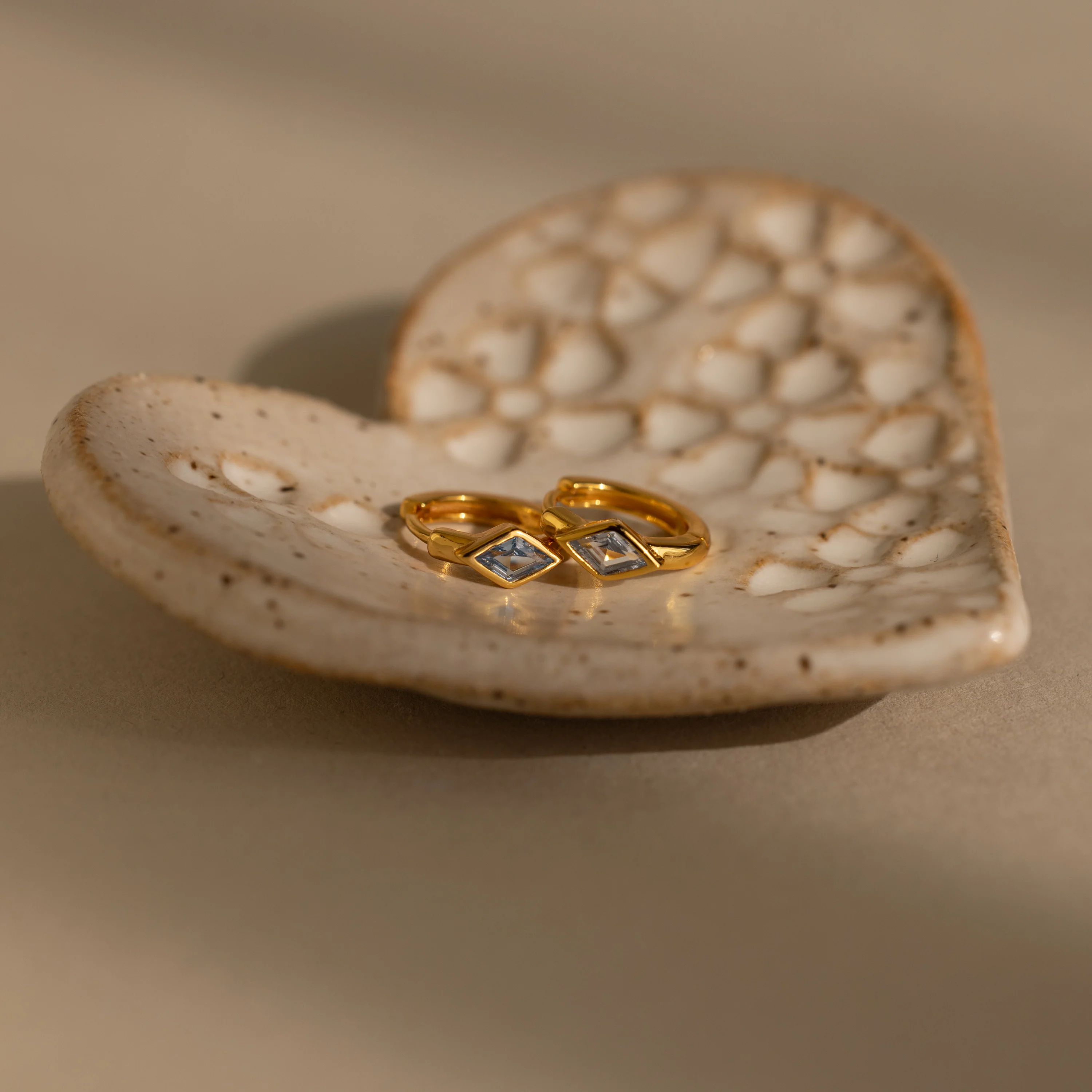 Rhombus Birthstone Huggies - Image 16