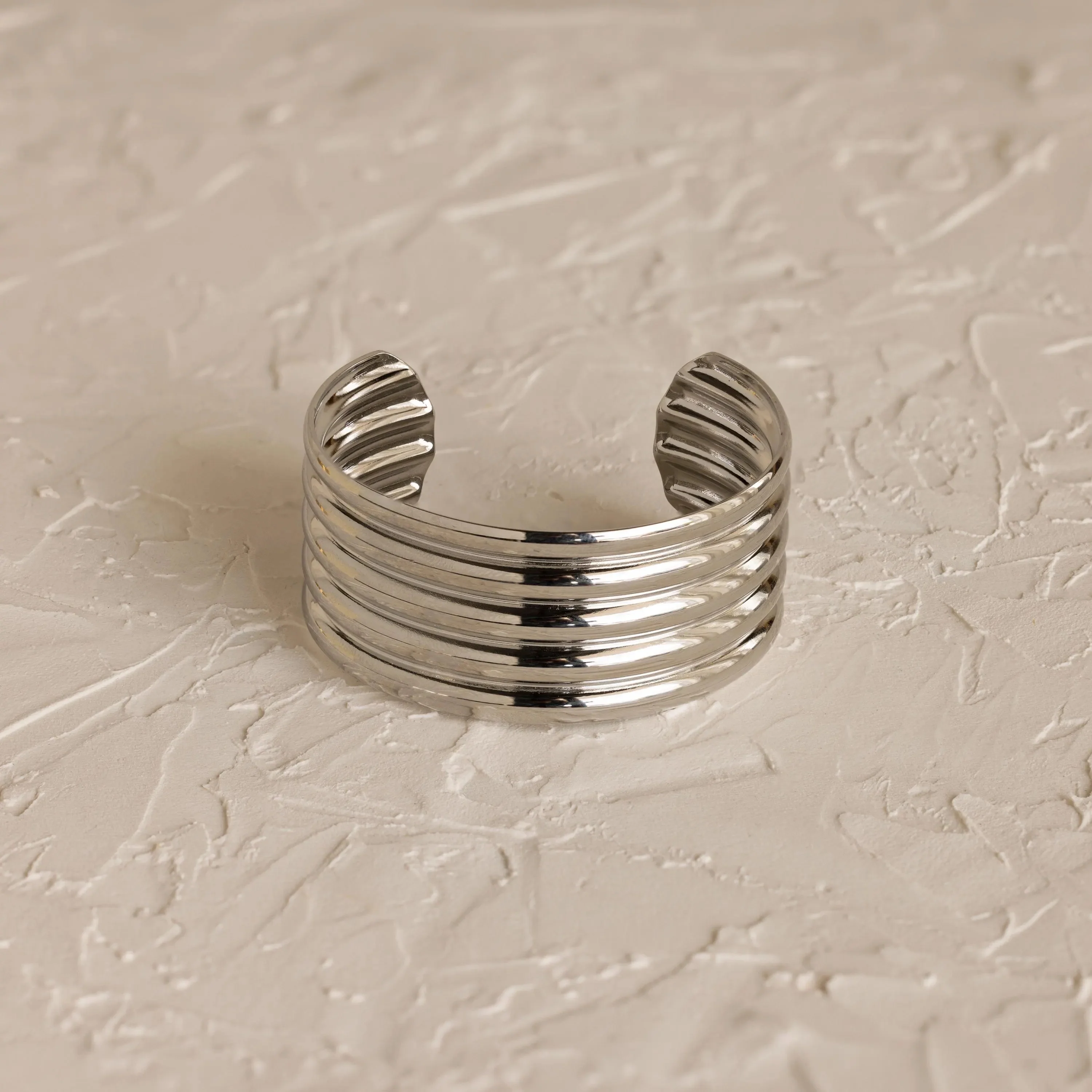 Ribbed Cuff Bracelet - Image 3