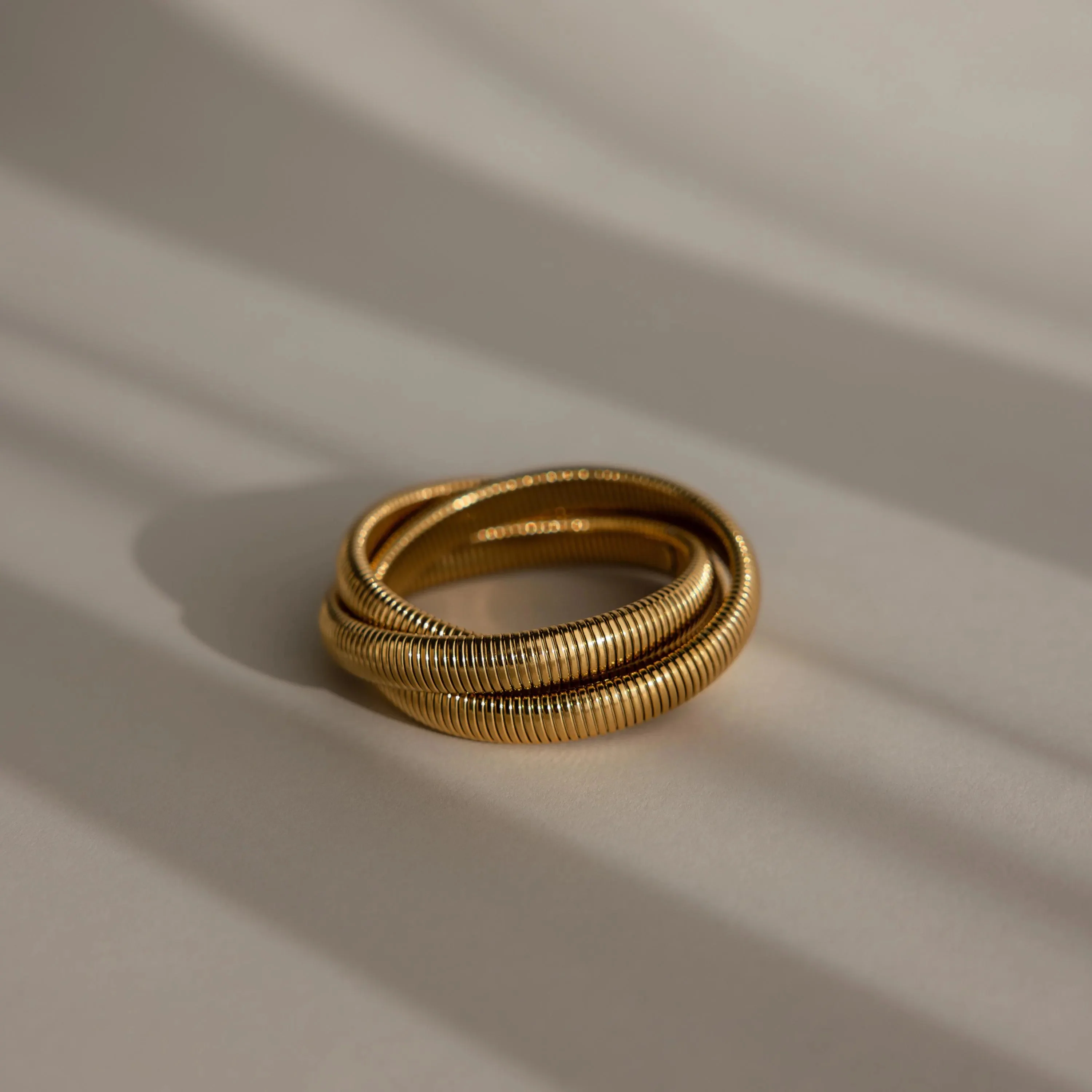 Ribbed Infinity Bangle - Image 2