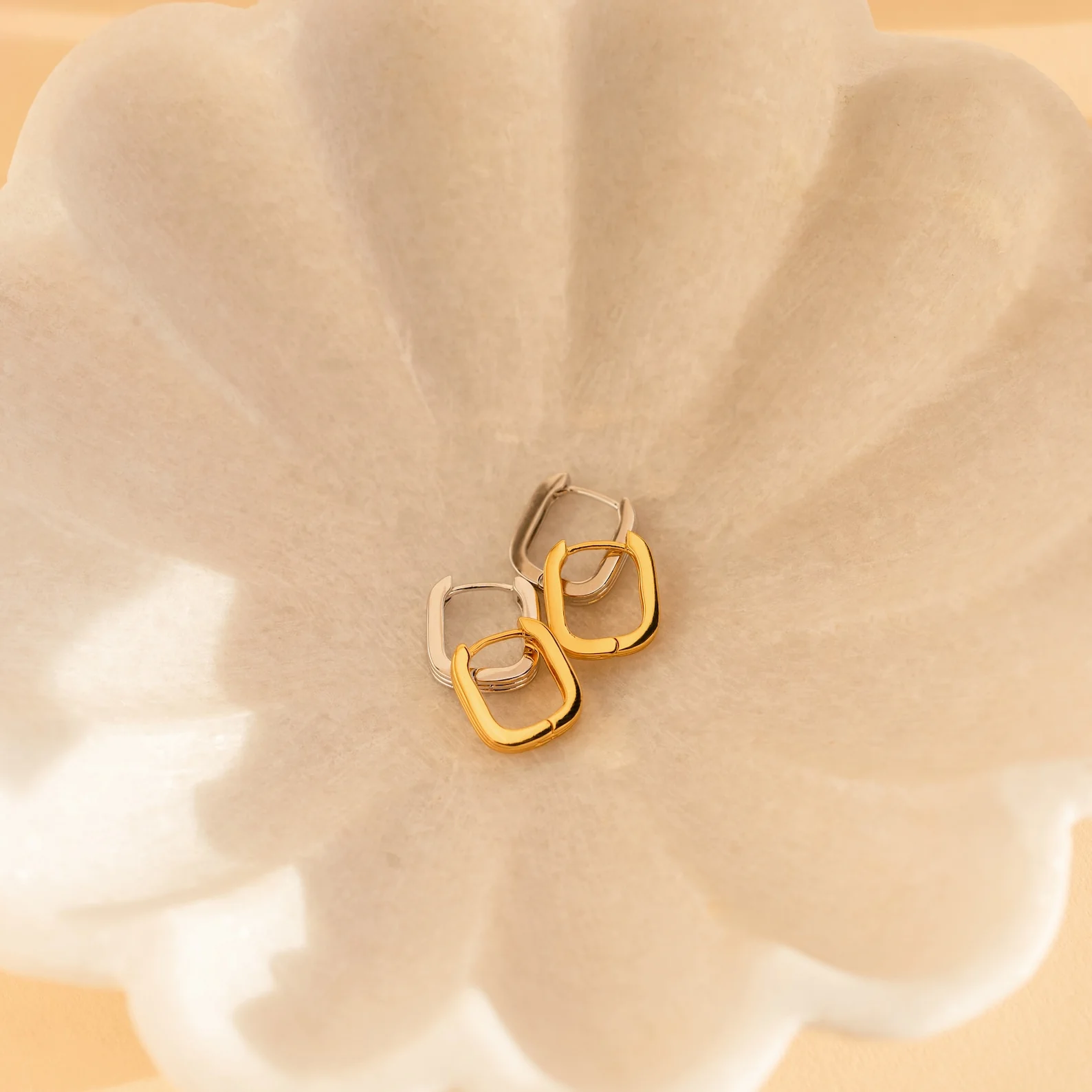 Ribbed Link Hoops - Image 8
