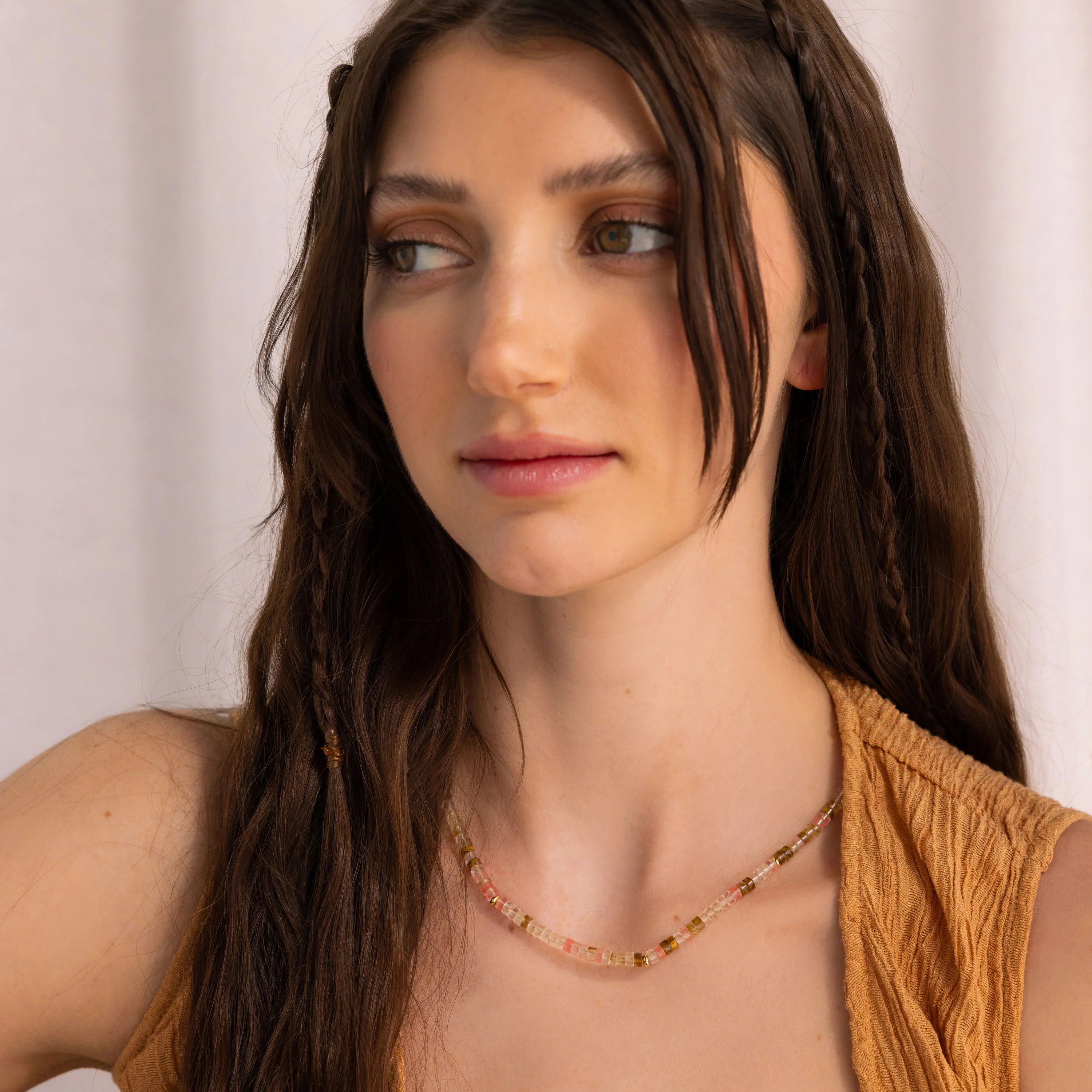 Rose Quartz Beaded Necklace - Image 6