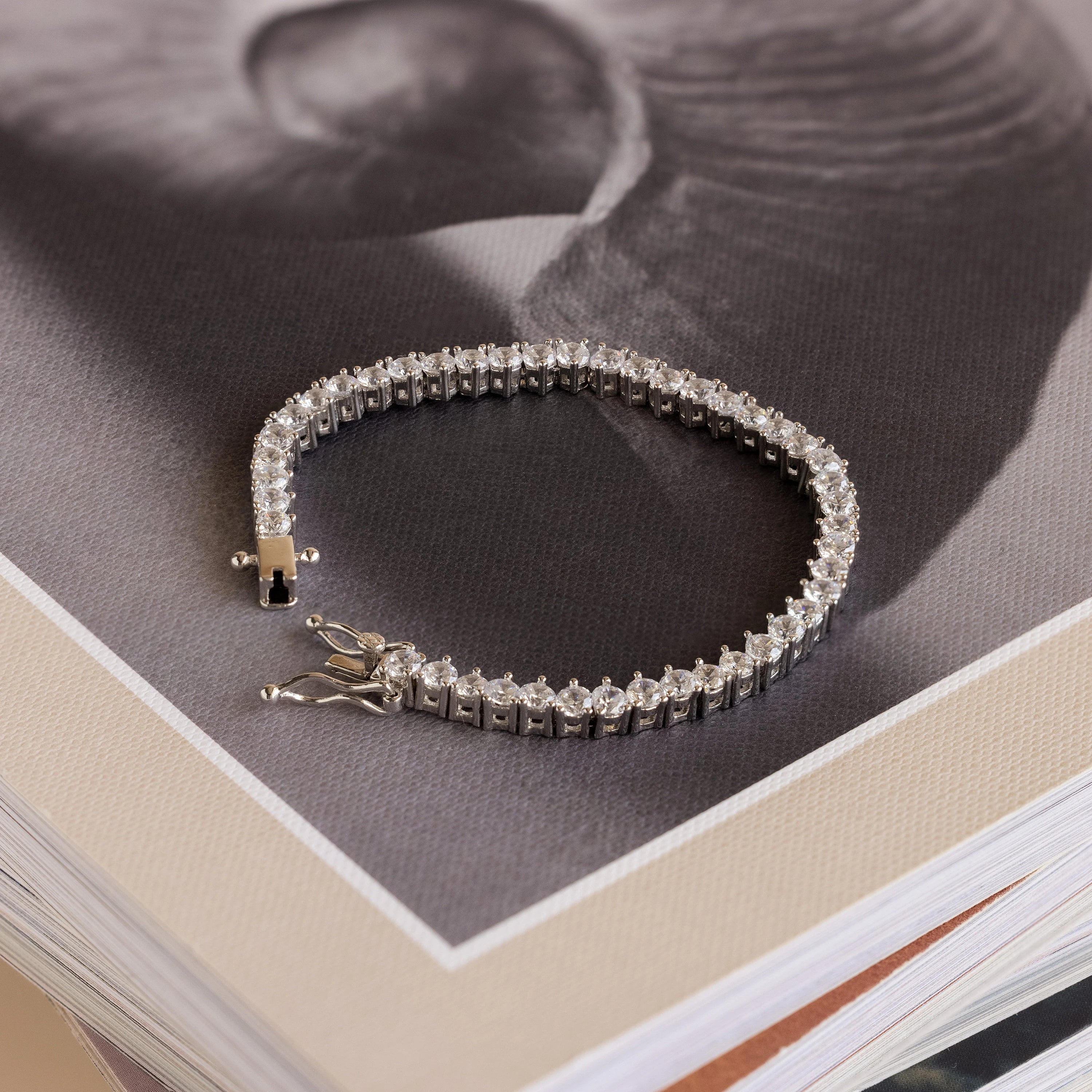 3 Prong Tennis Bracelet - Image 4