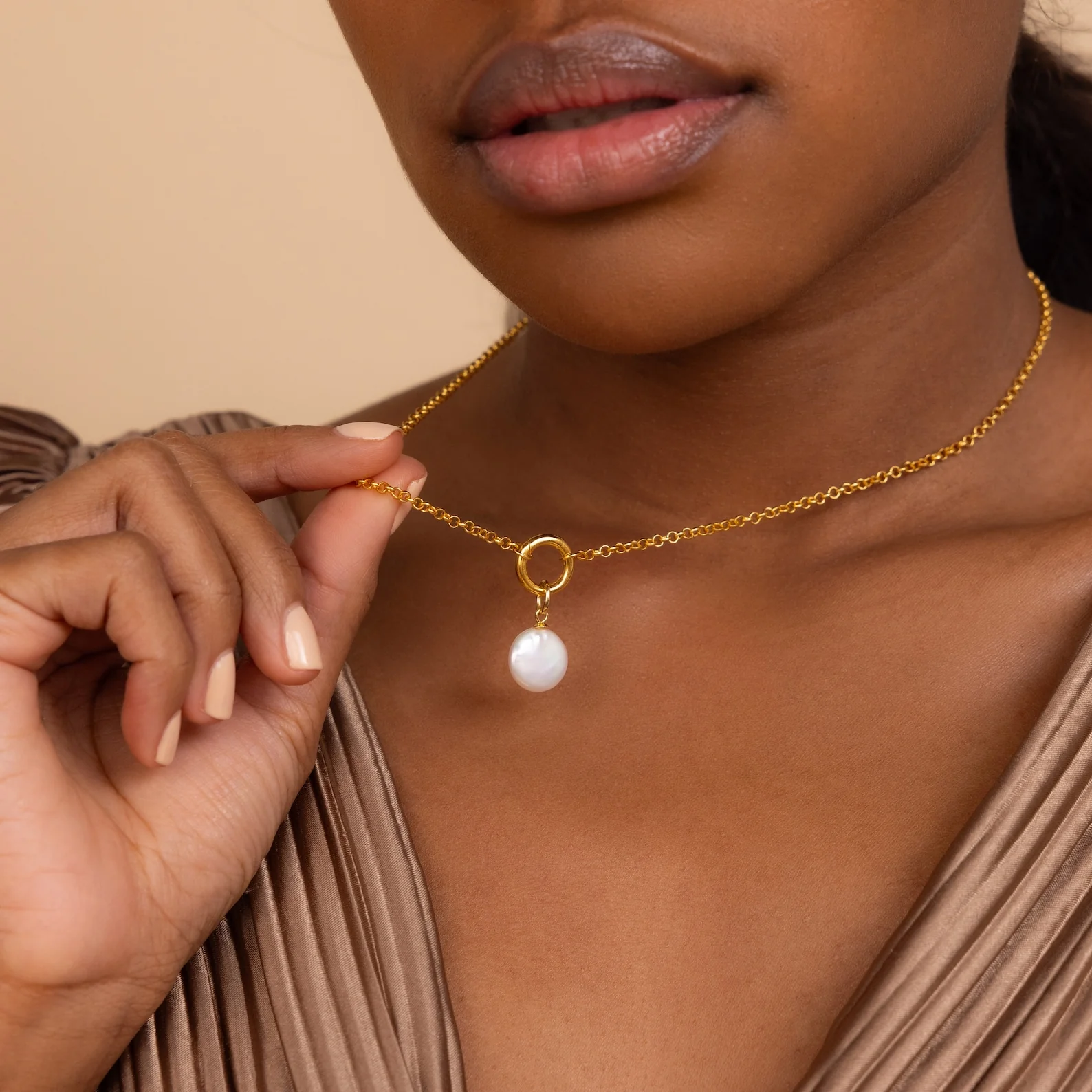 Round Pearl Charm - Image 4