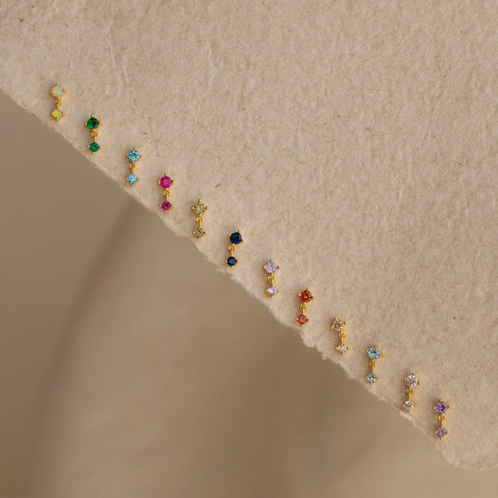 Ruby Drop Studs - Image 3