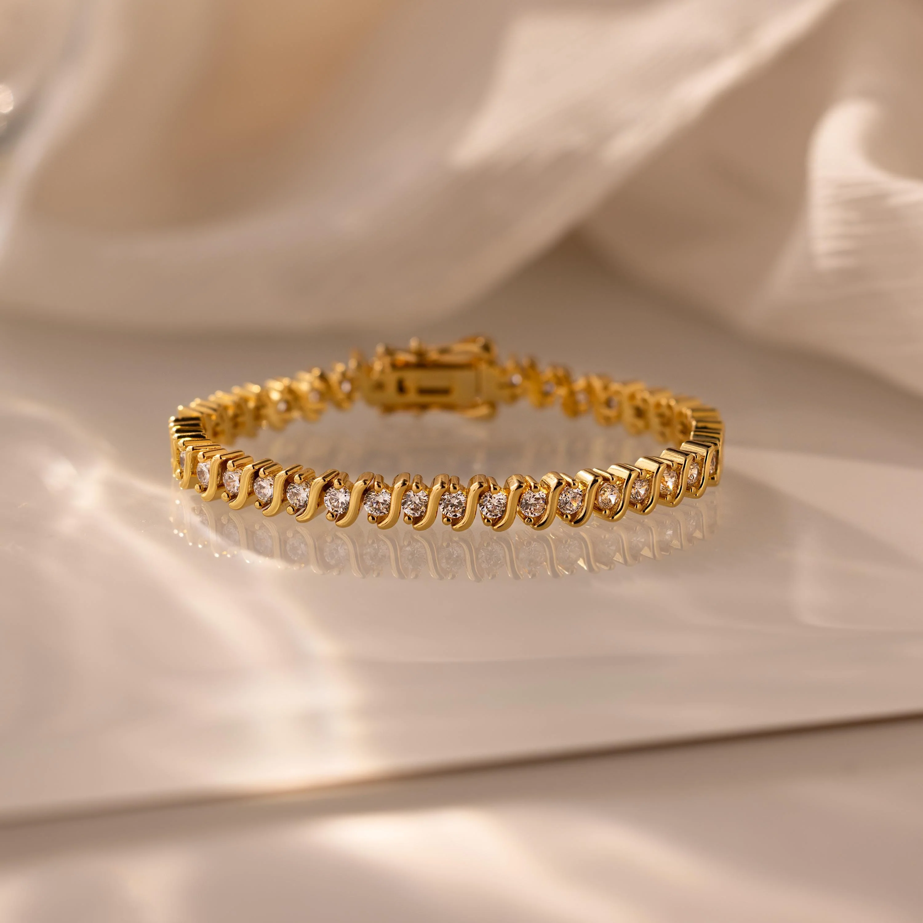 S-Link Diamond Tennis Bracelet - Image 2