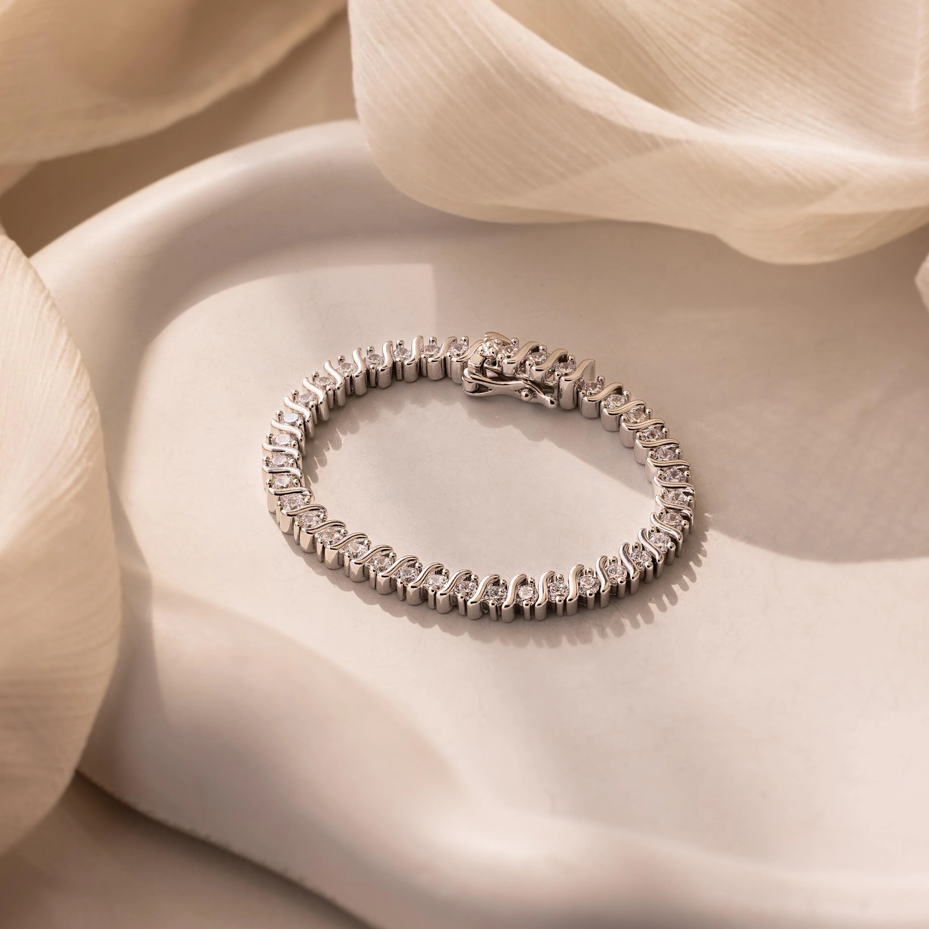 S-Link Diamond Tennis Bracelet - Image 4