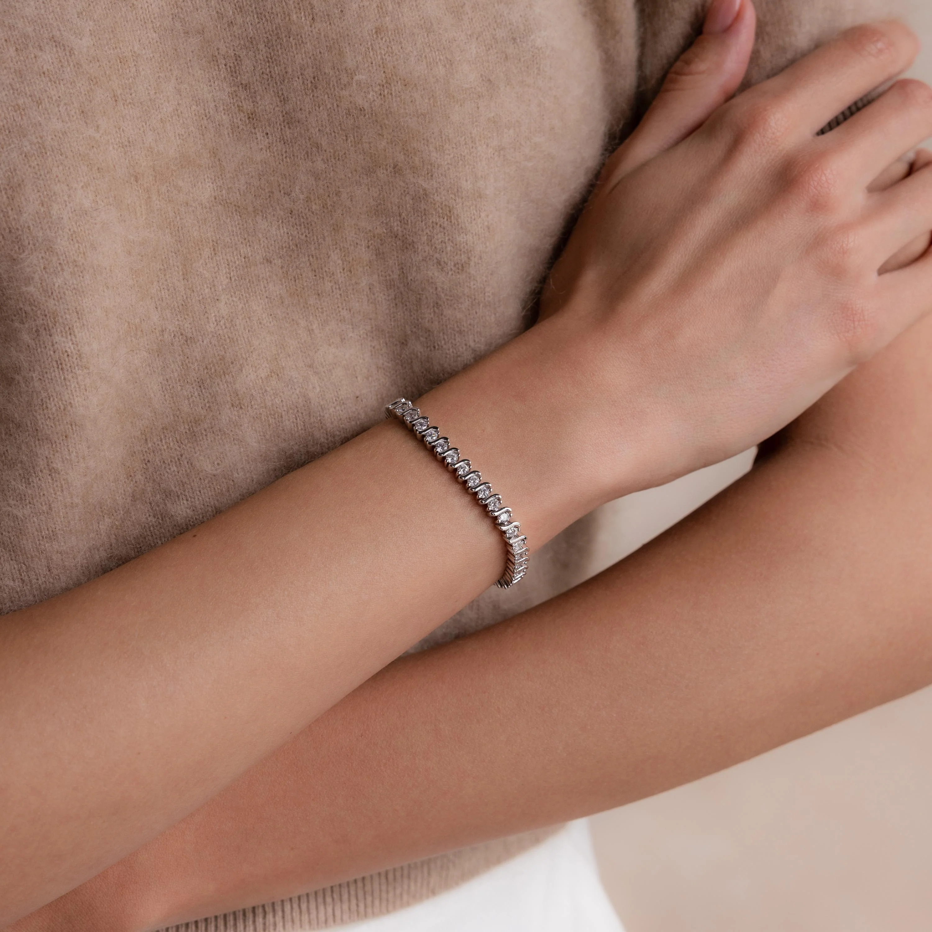 S-Link Diamond Tennis Bracelet - Image 5