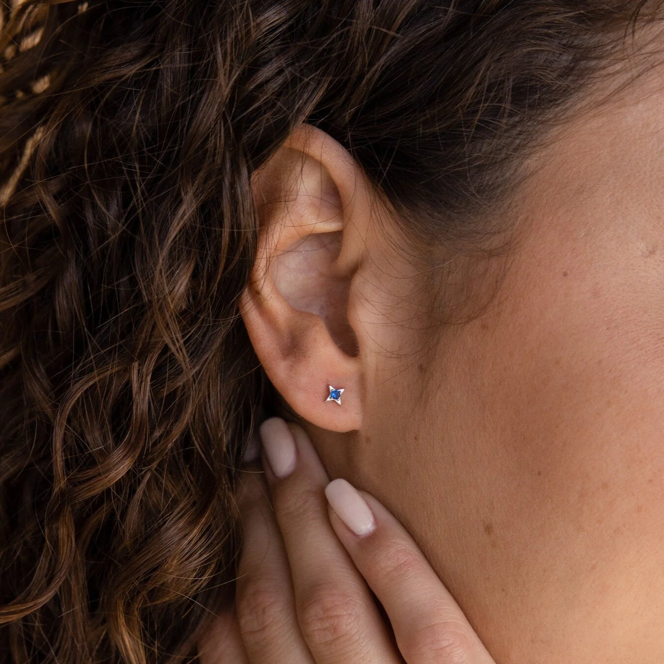 Sapphire Star Studs - Image 2
