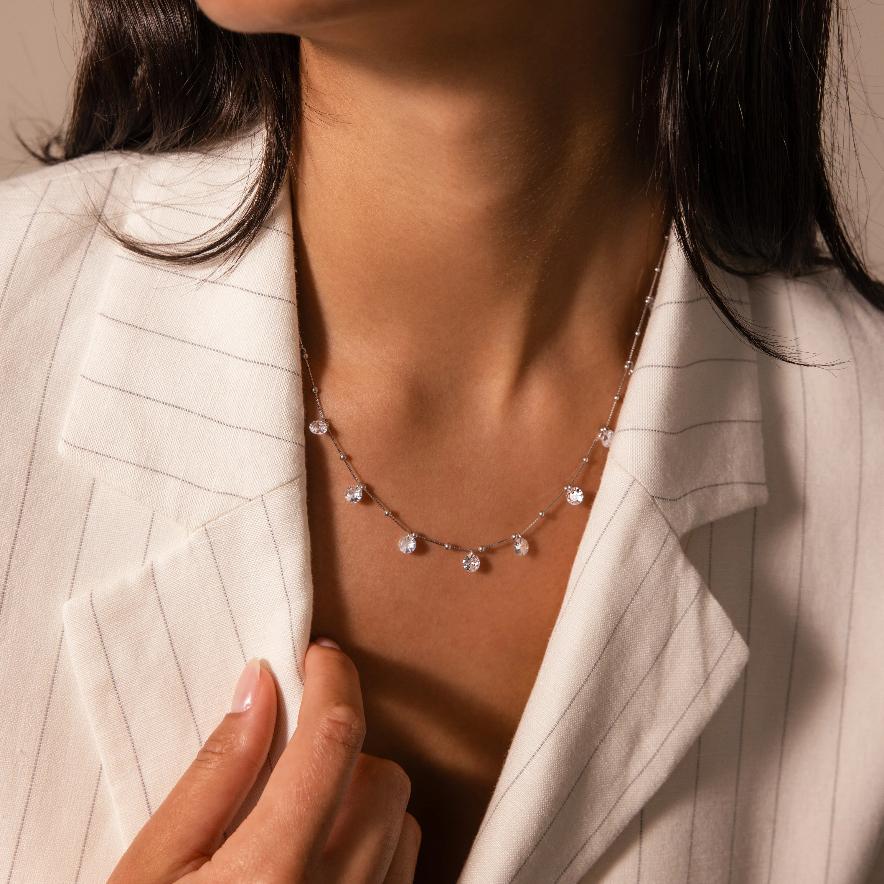 Satellite Diamond Necklace - Image 5