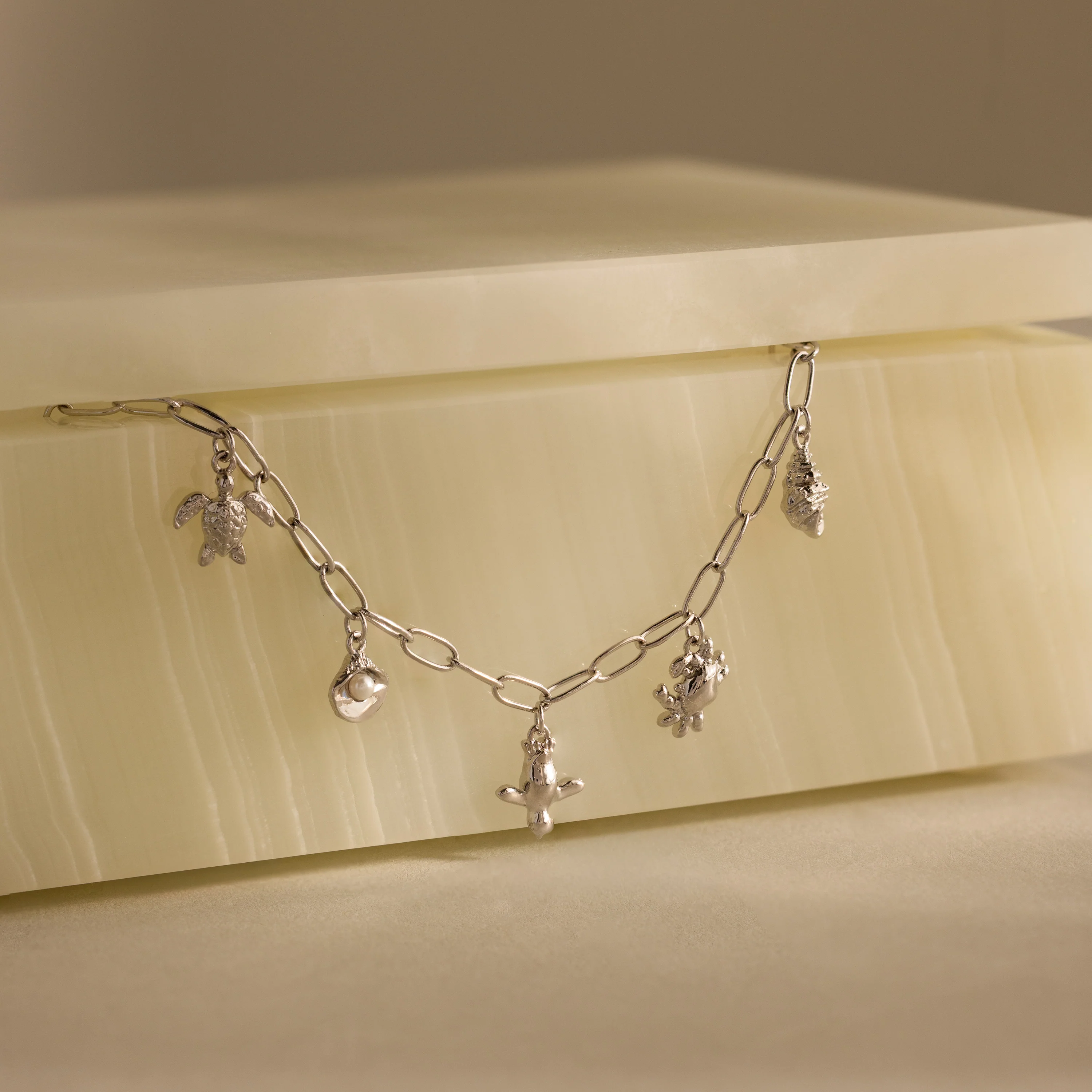 Seaside Charm Bracelet in Silver - Image 3