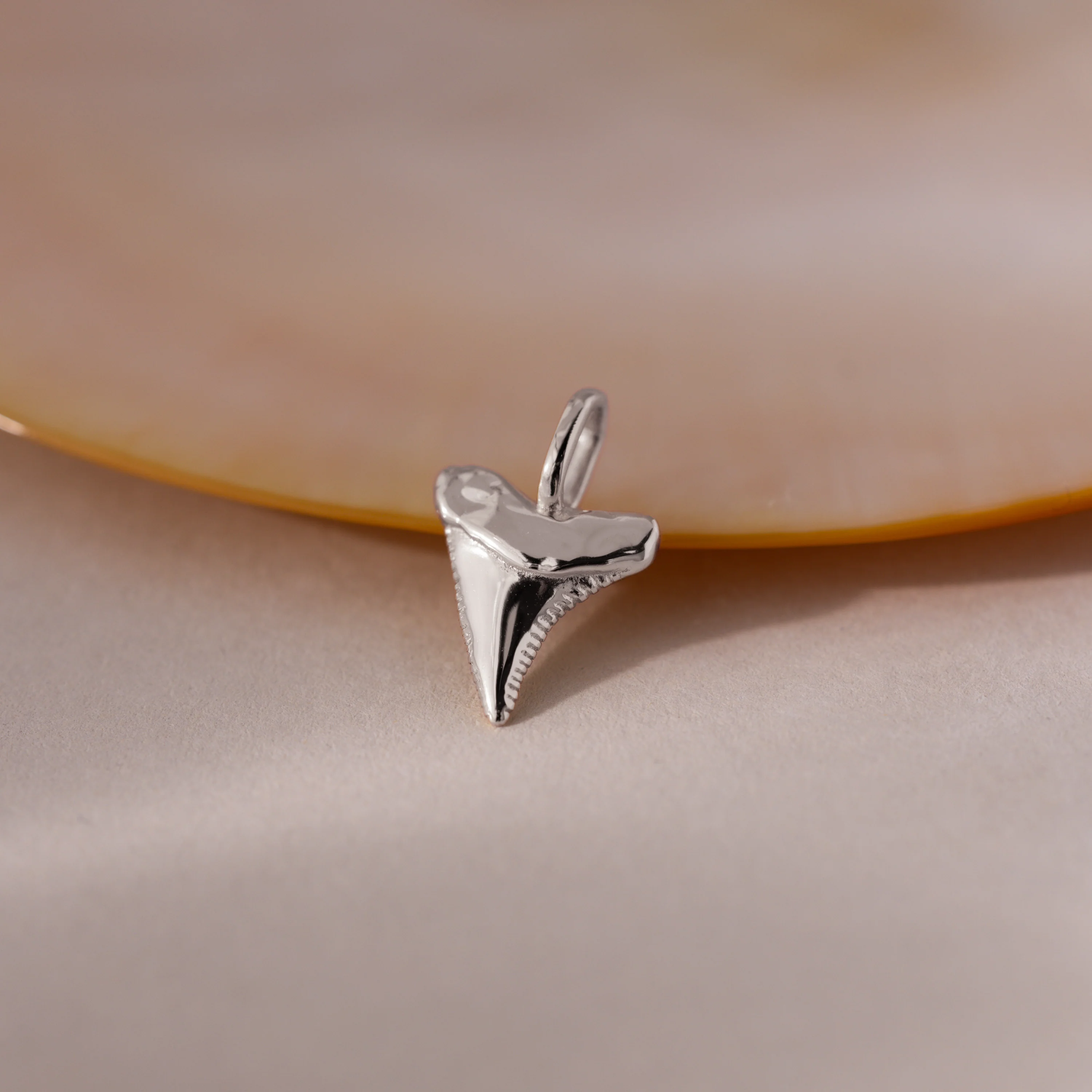 Shark Tooth Charm in Silver - Image 3