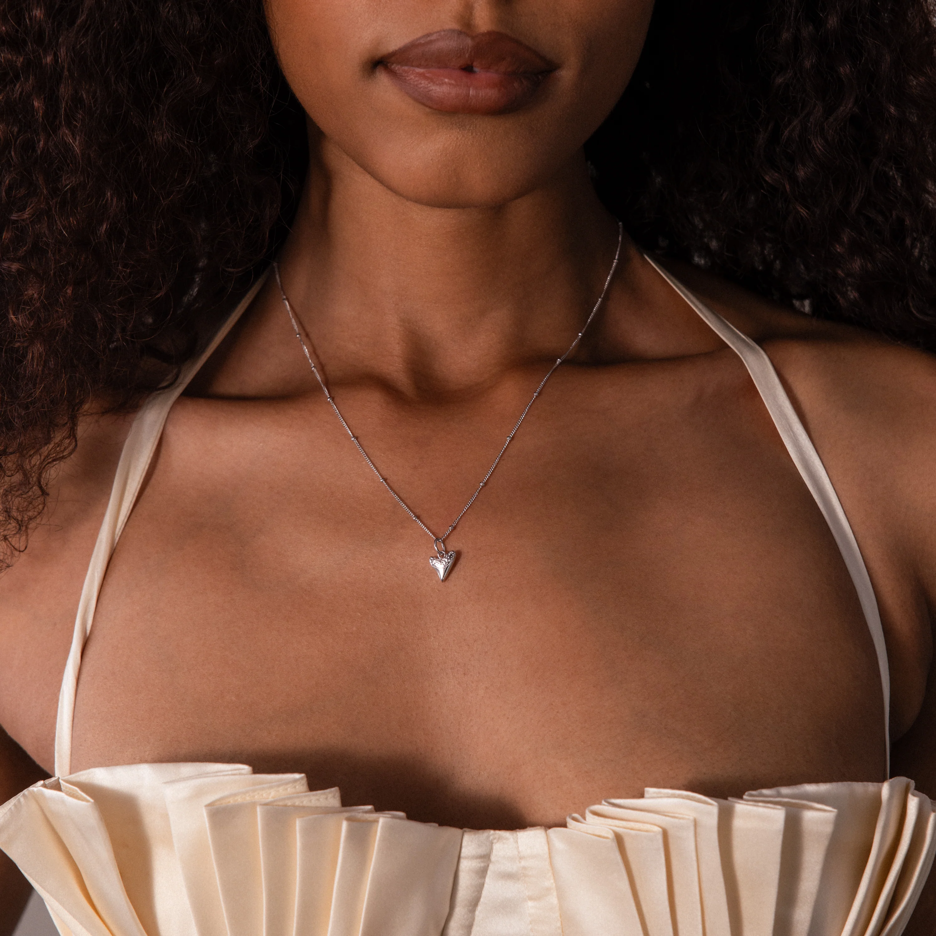 Shark Tooth Necklace in Silver - Image 2