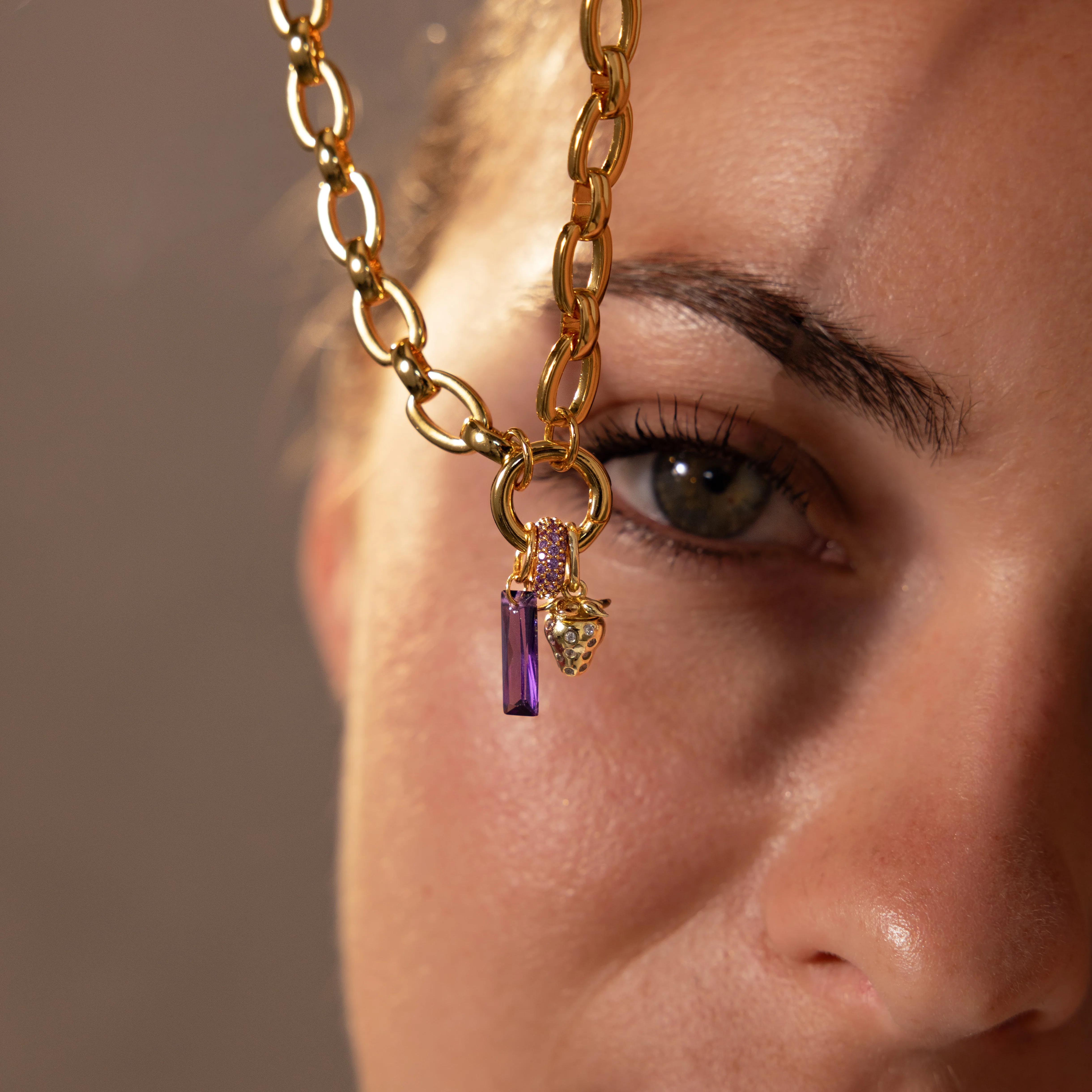 Skinny Baguette Birthstone Charm - Image 4