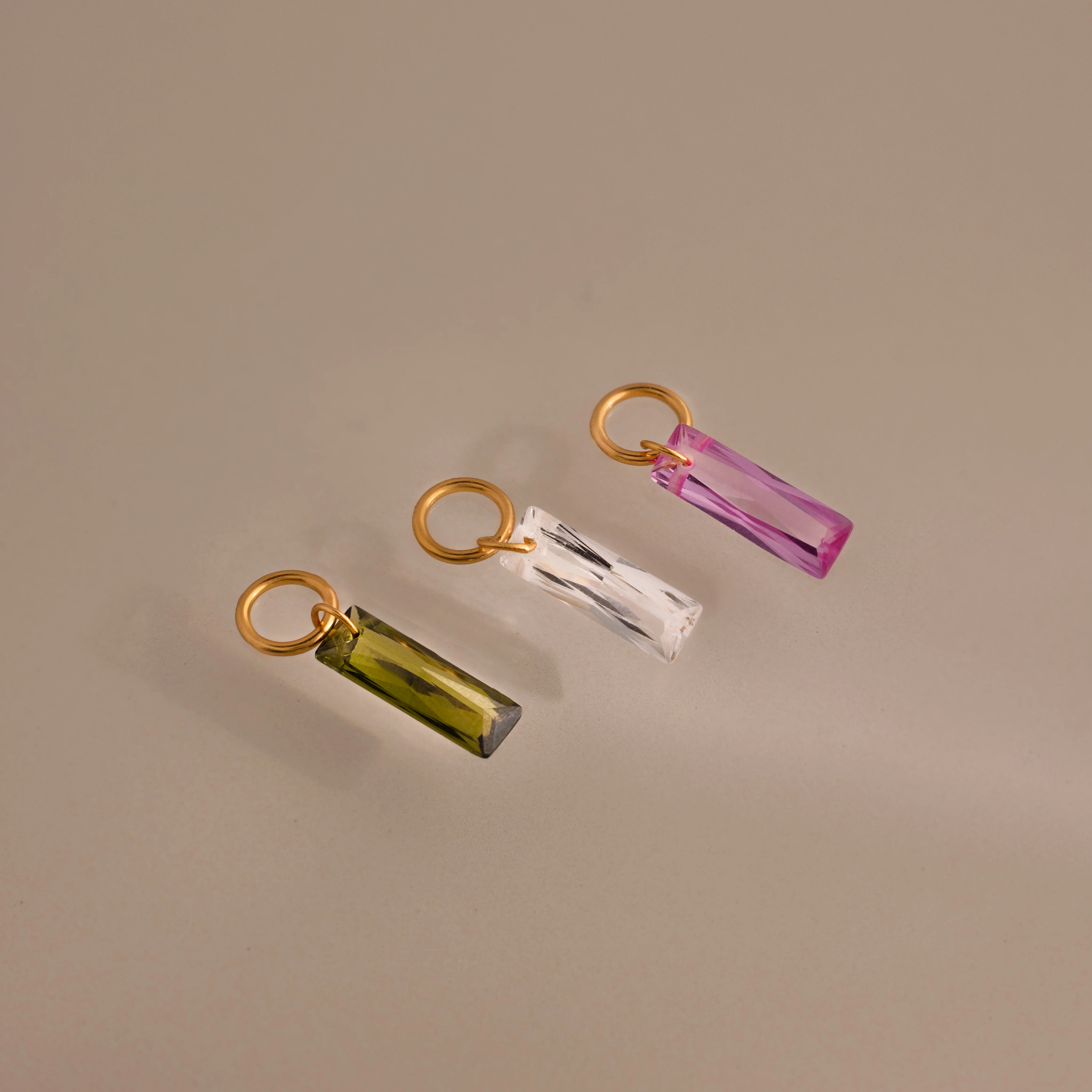Skinny Baguette Birthstone Charm - Image 7