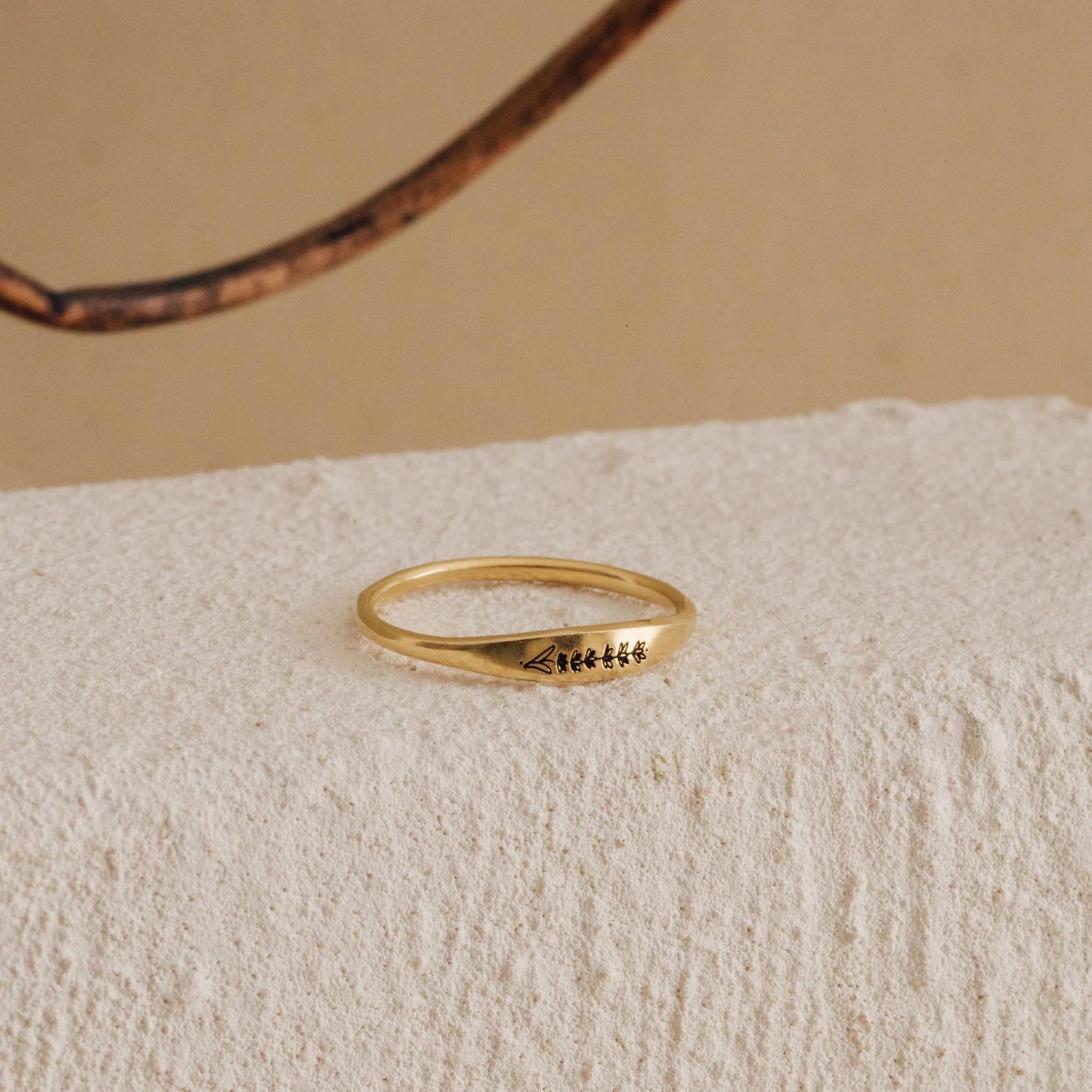 Skinny Birth Flower Ring