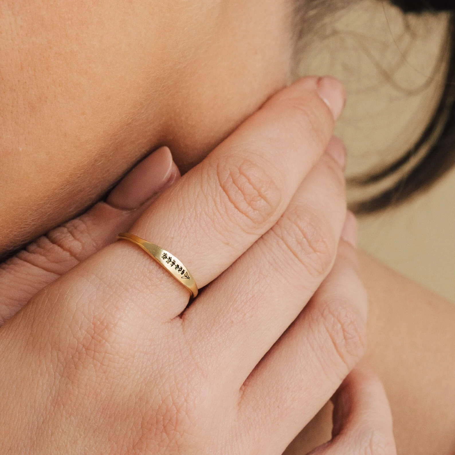 Skinny Birth Flower Ring - Image 6