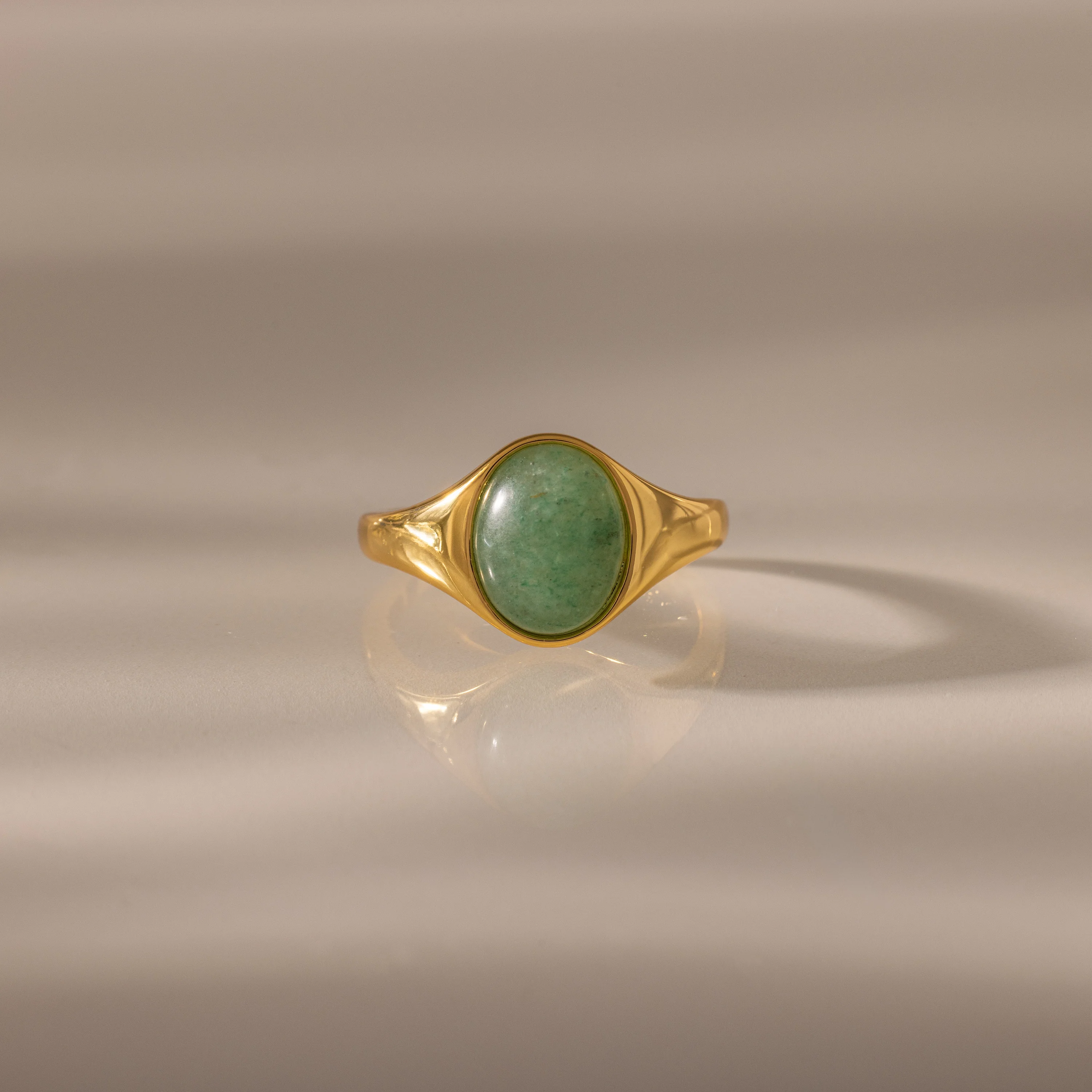 Solace Jade Signet Ring