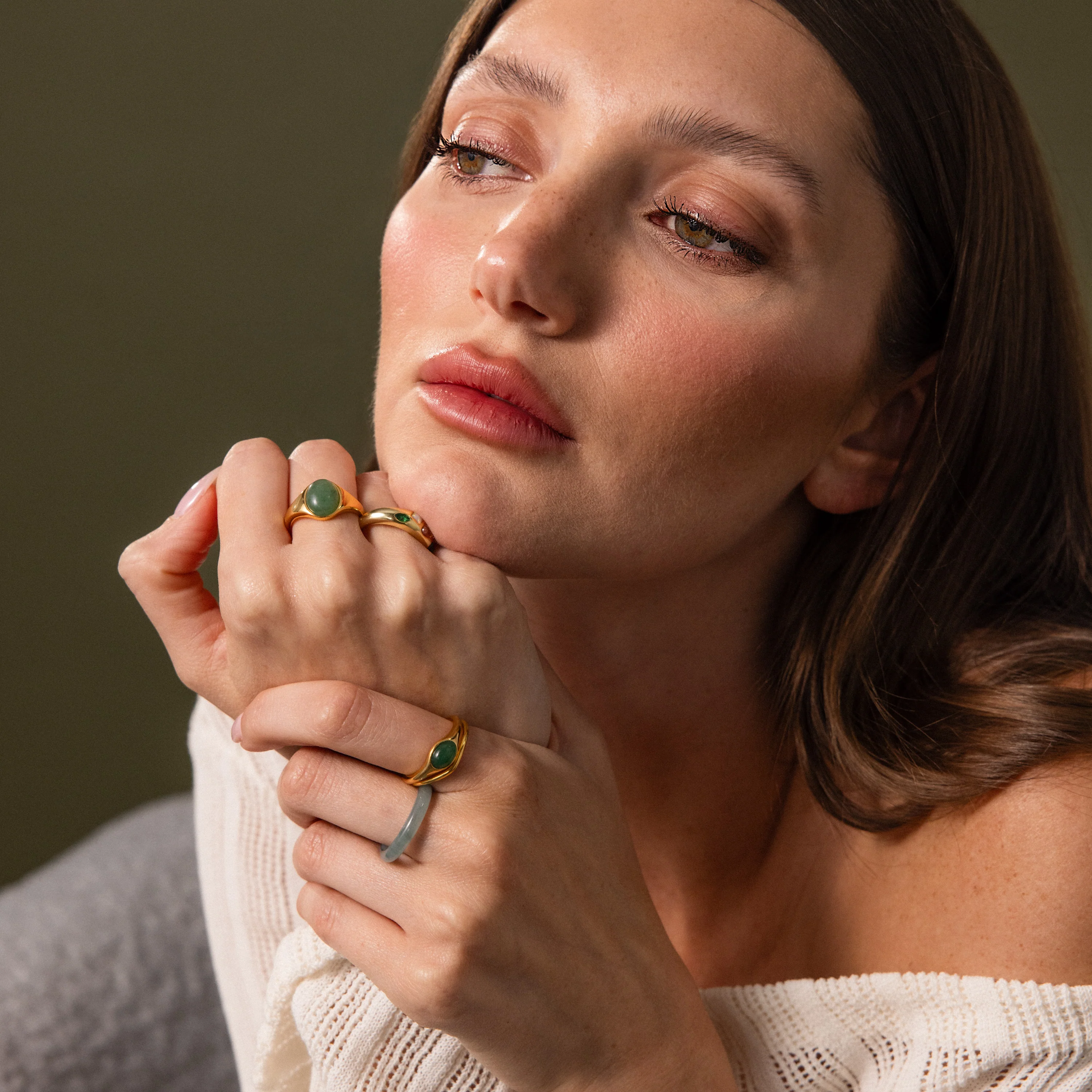 Solace Jade Signet Ring - Image 6