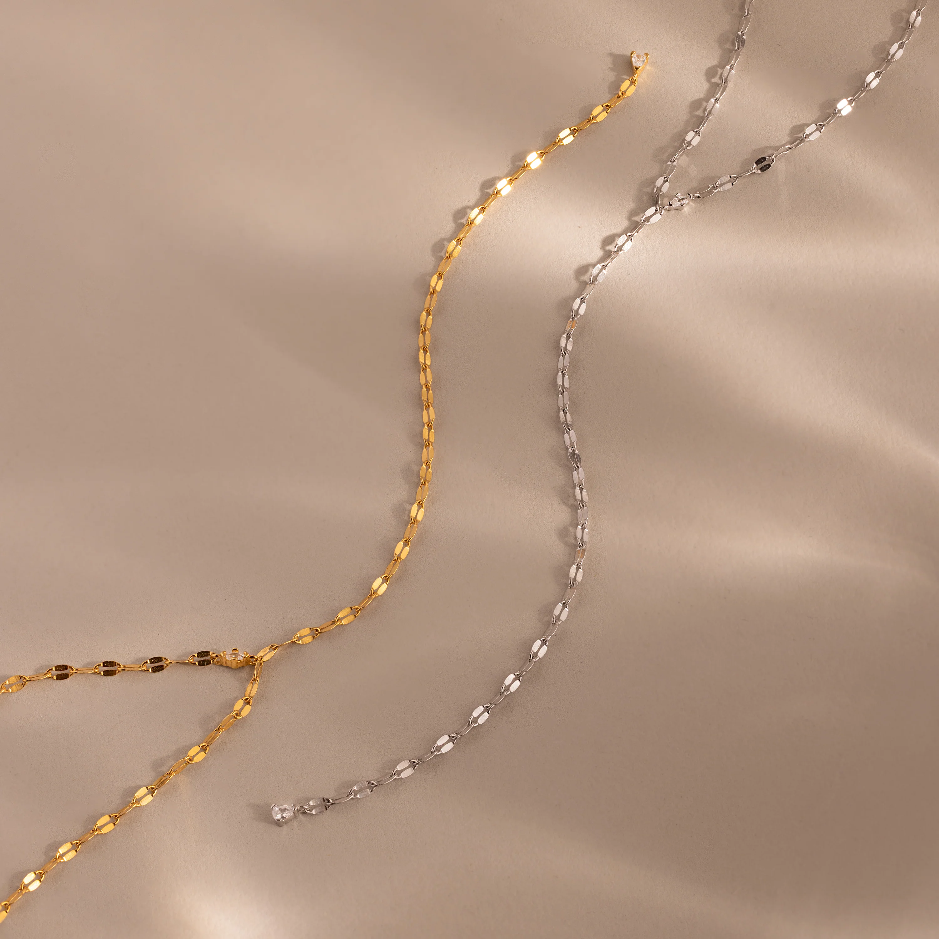 Sparkling Diamond Lariat Necklace - Image 4