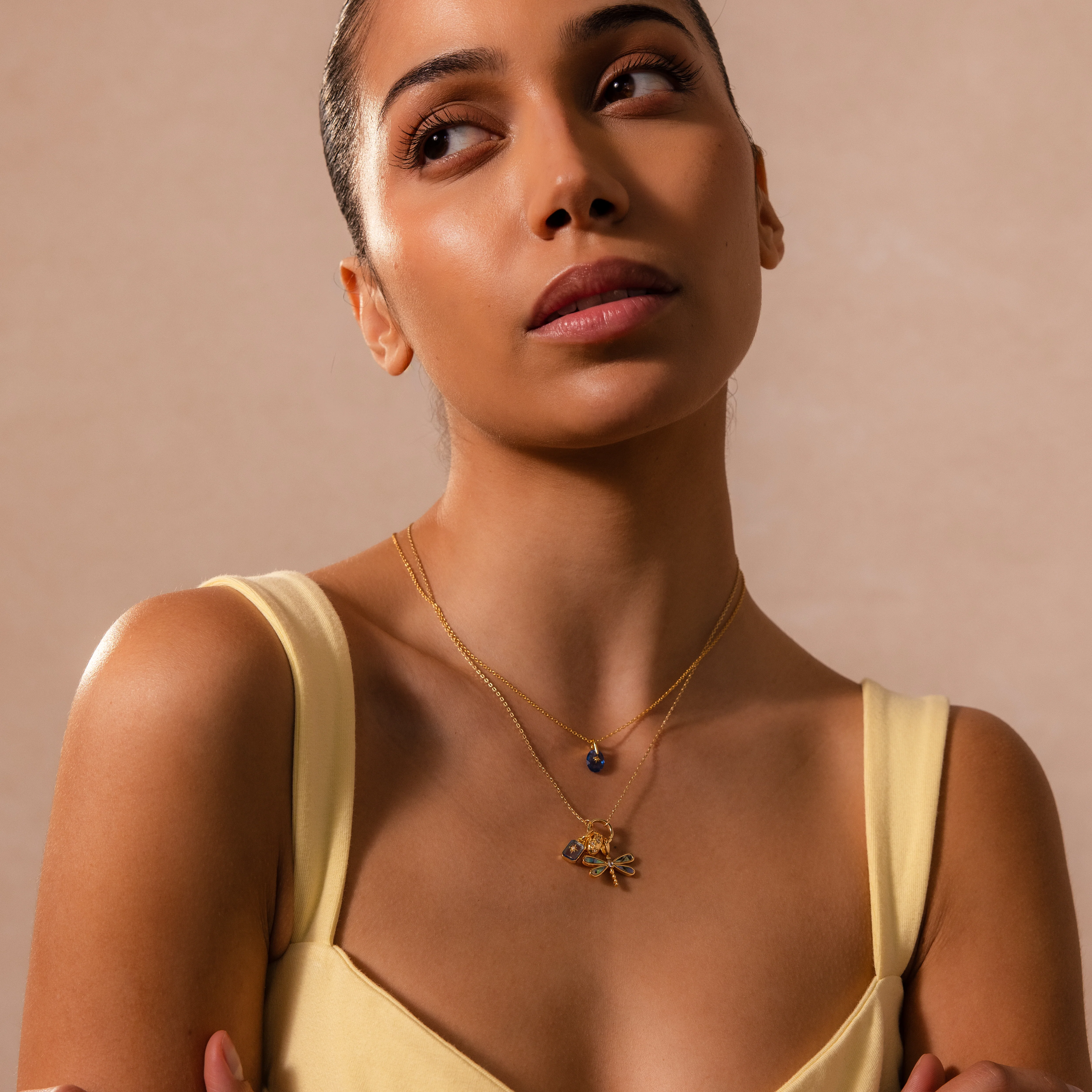 Sprinkle Diamond Dome Spacer Charm in 18K Gold - Image 6