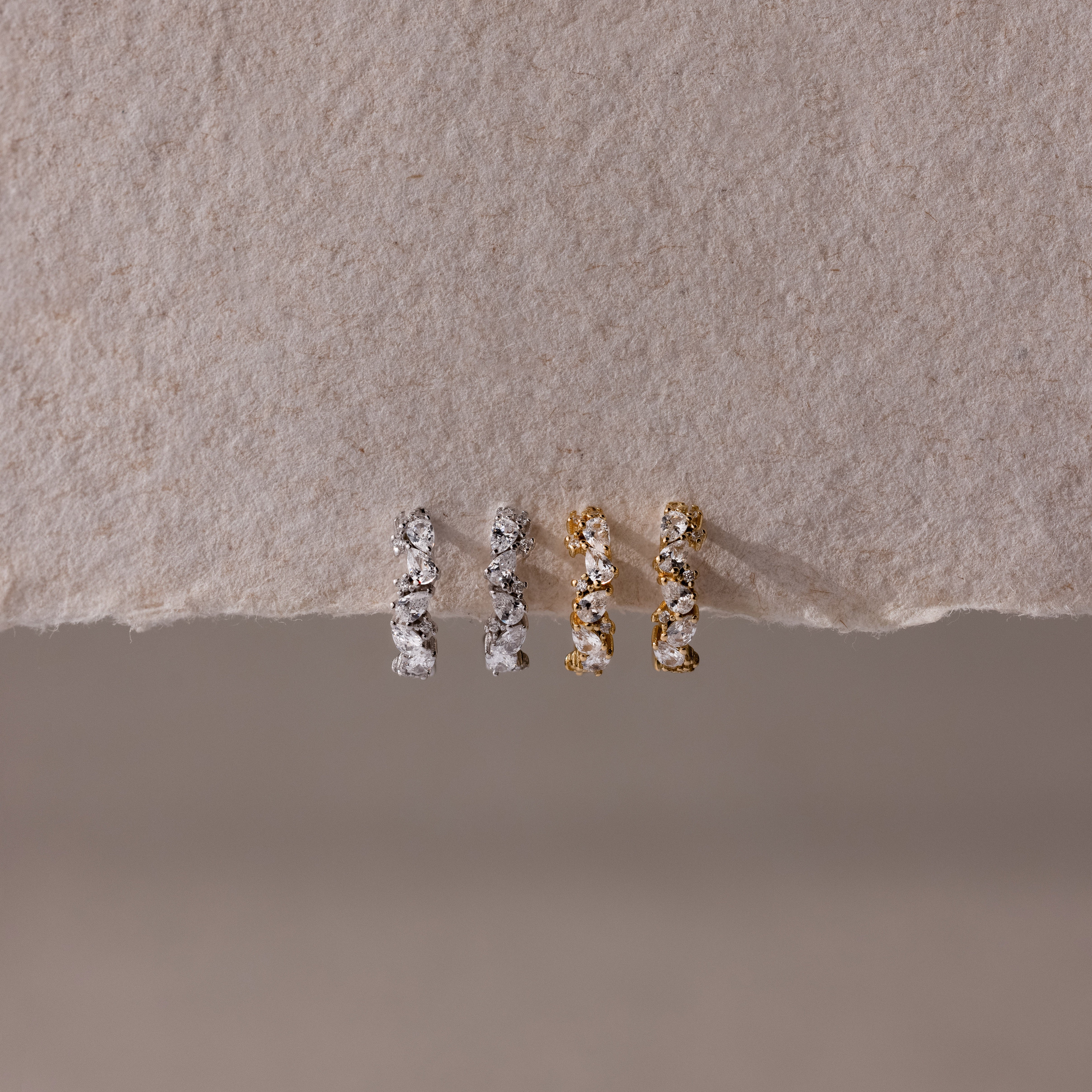 Sprinkle Diamond Huggies - Image 3