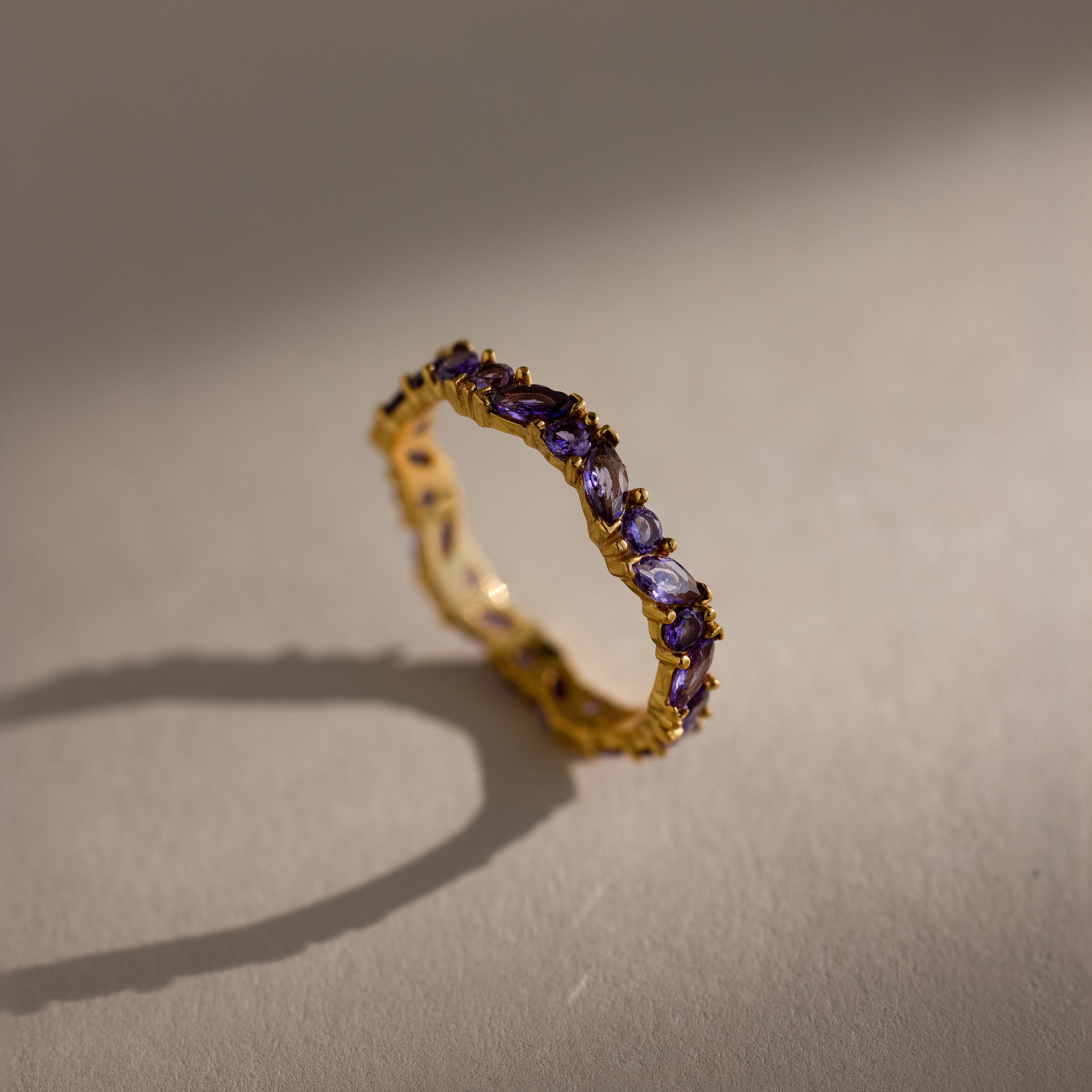 Staggered Marquise Birthstone Ring - Image 10