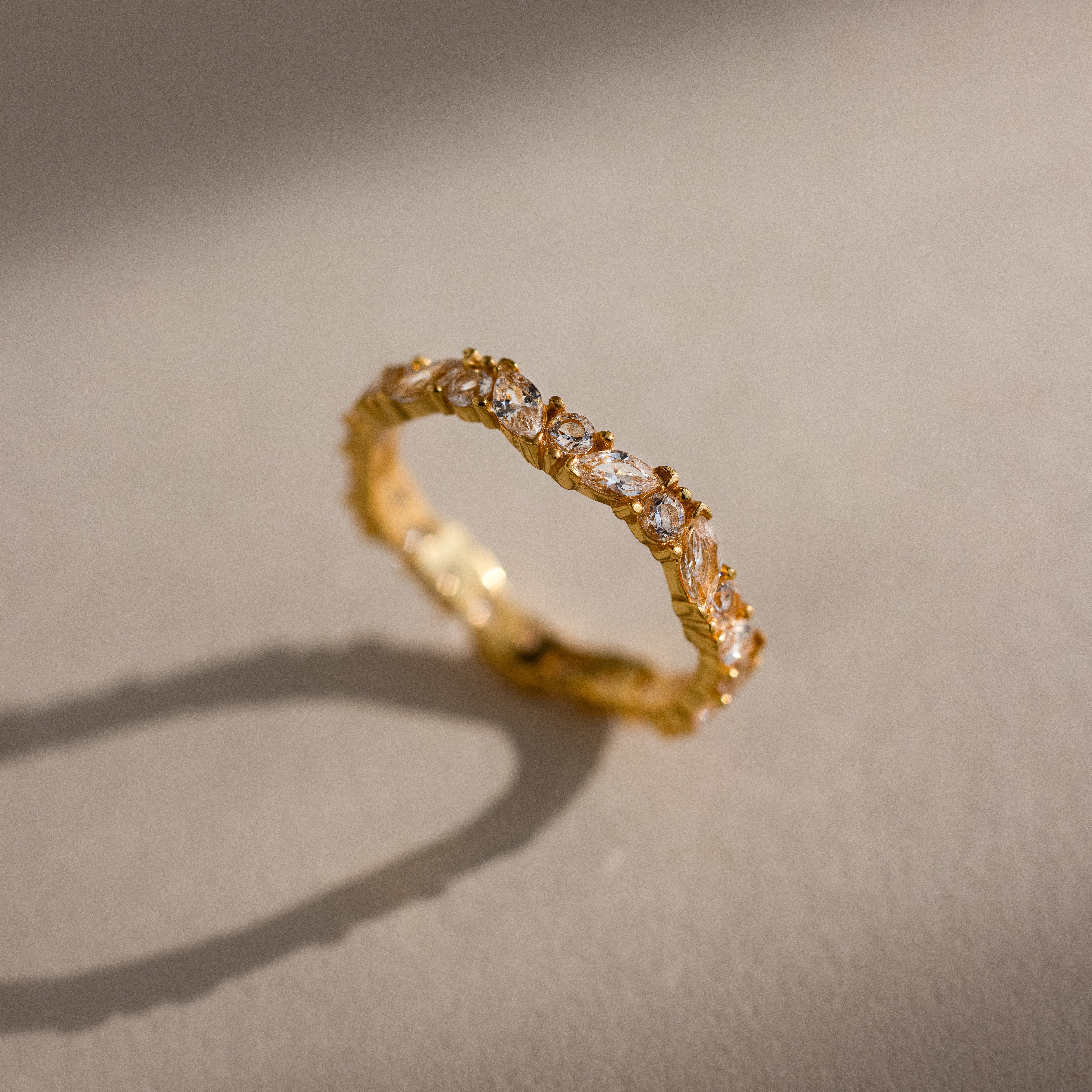 Staggered Marquise Birthstone Ring - Image 12