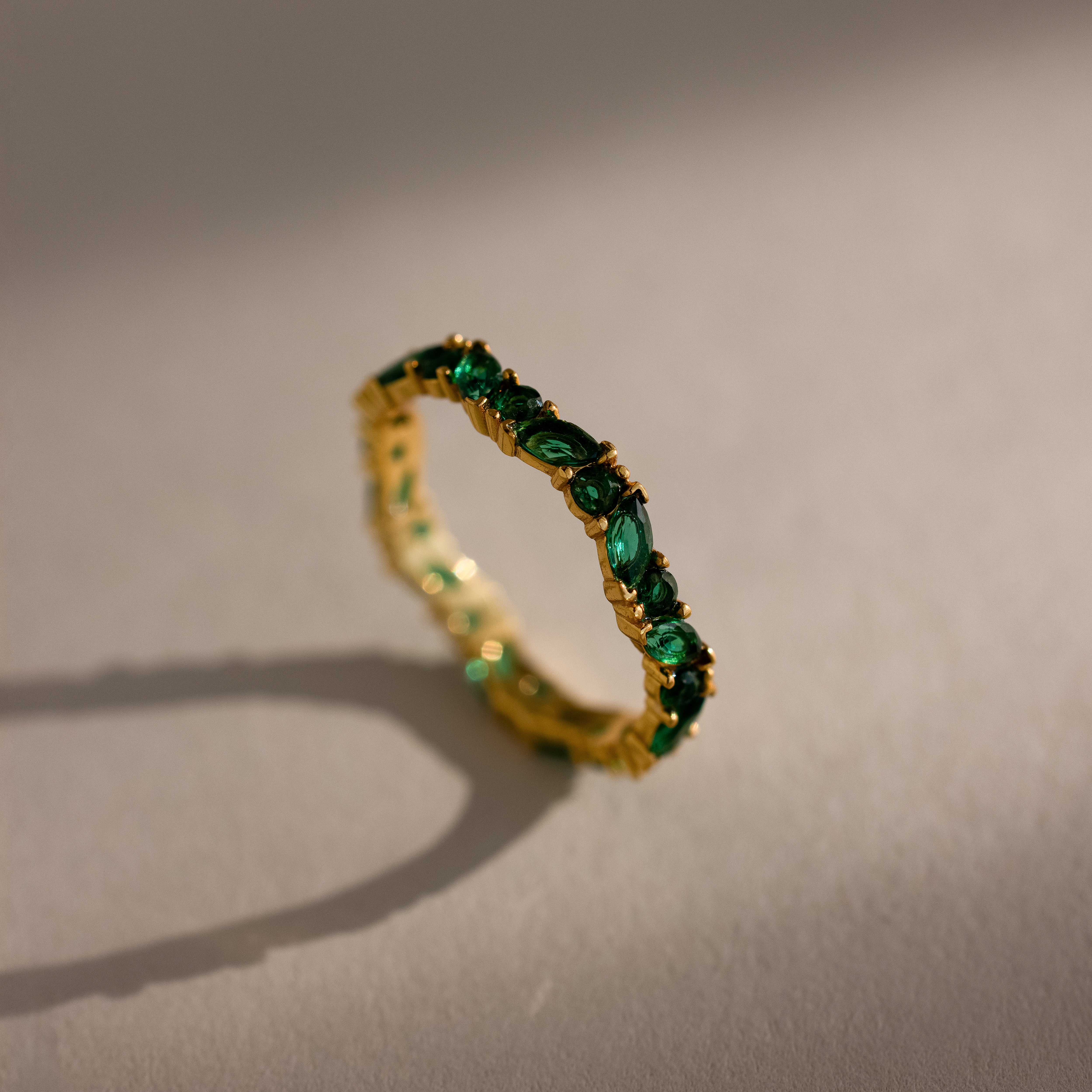Staggered Marquise Birthstone Ring - Image 13