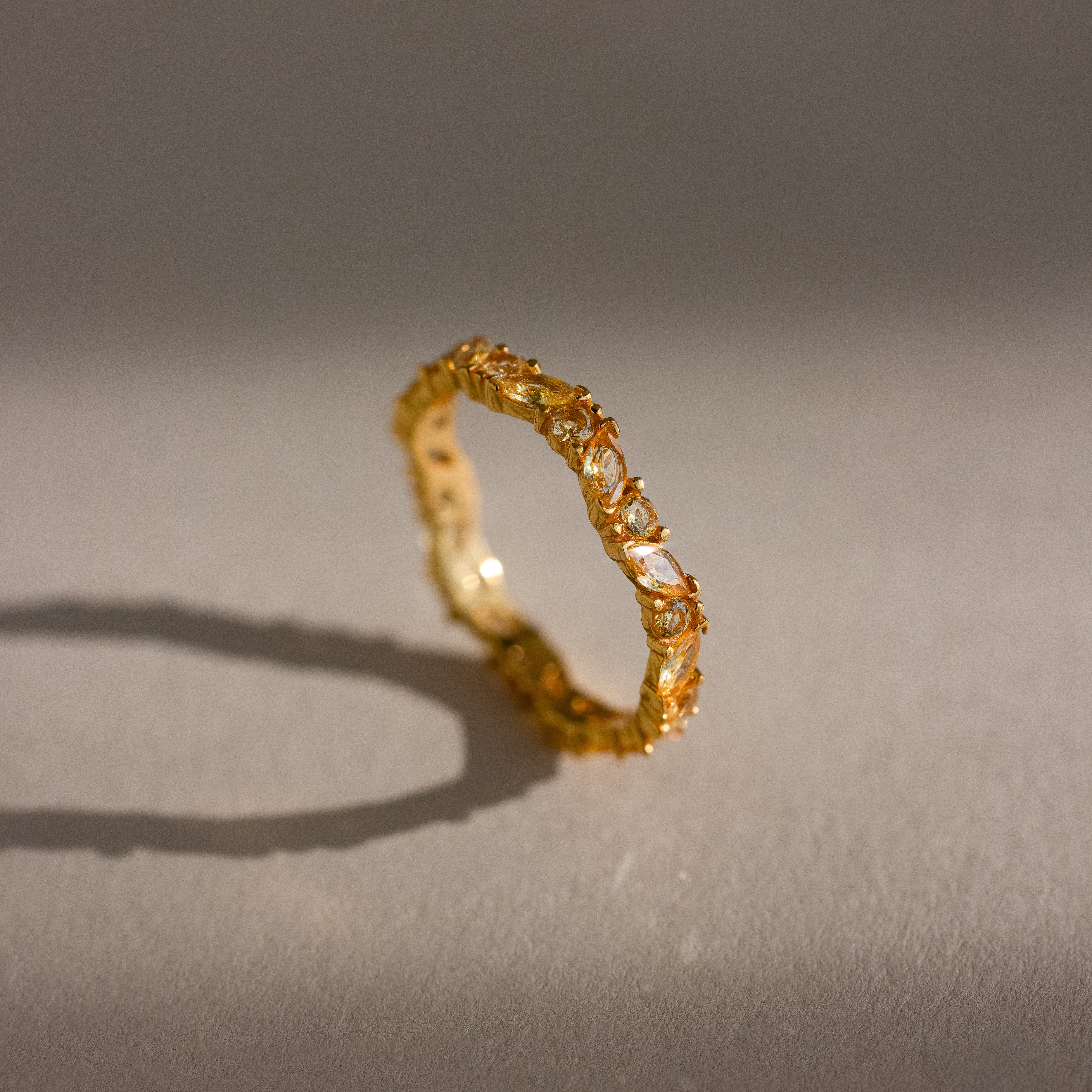 Staggered Marquise Birthstone Ring - Image 18