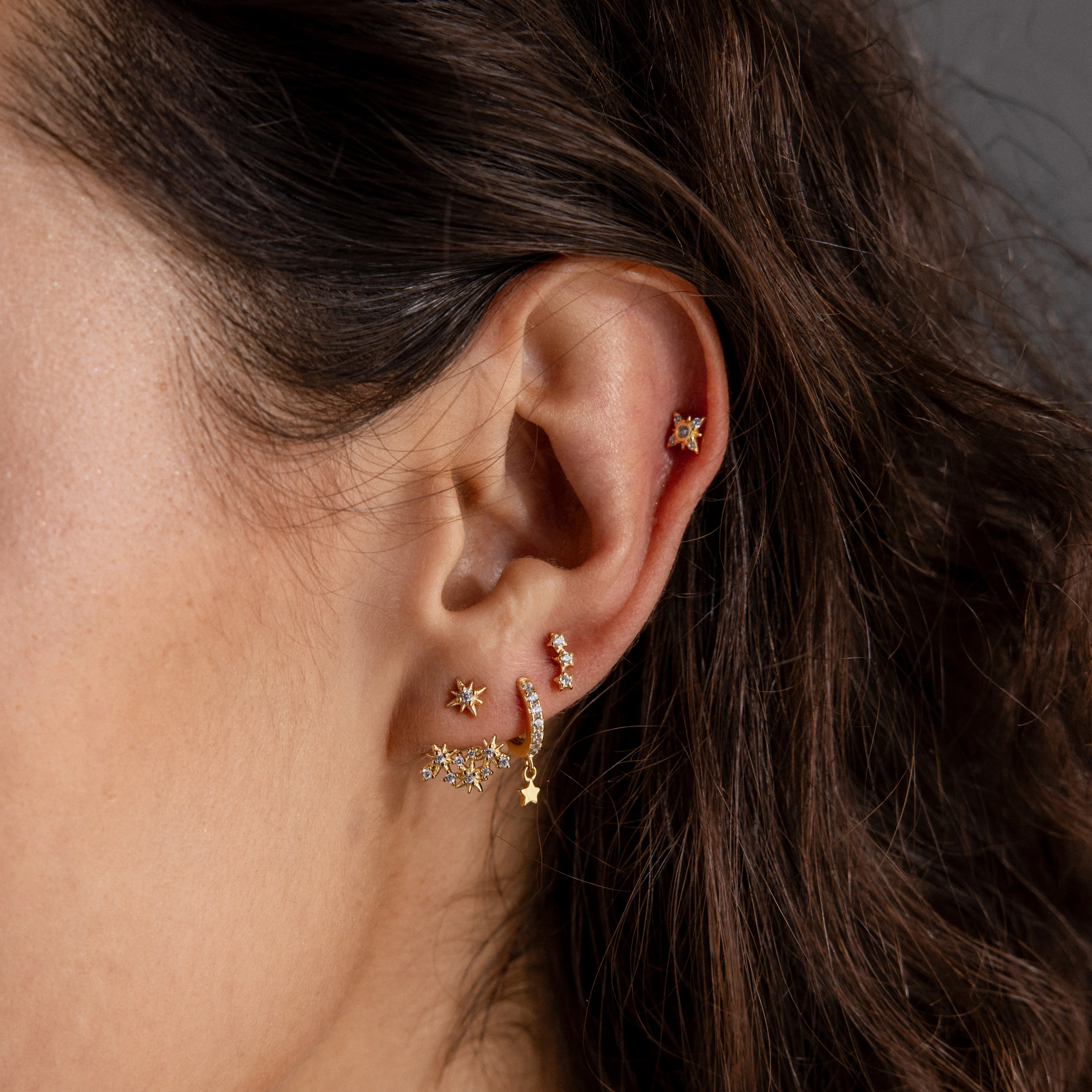 Starburst Cluster Ear Jackets - Image 7