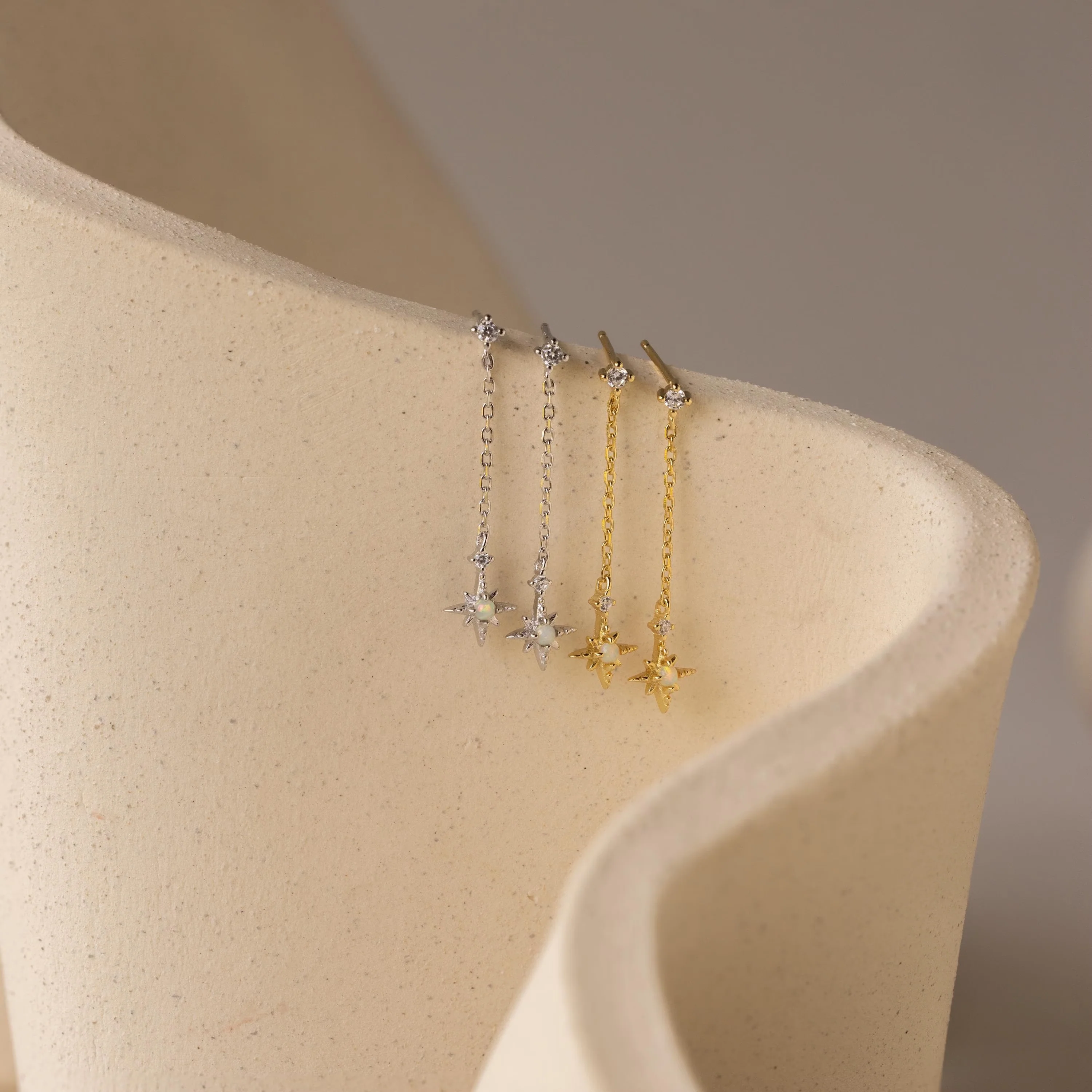 Starburst Drop Studs