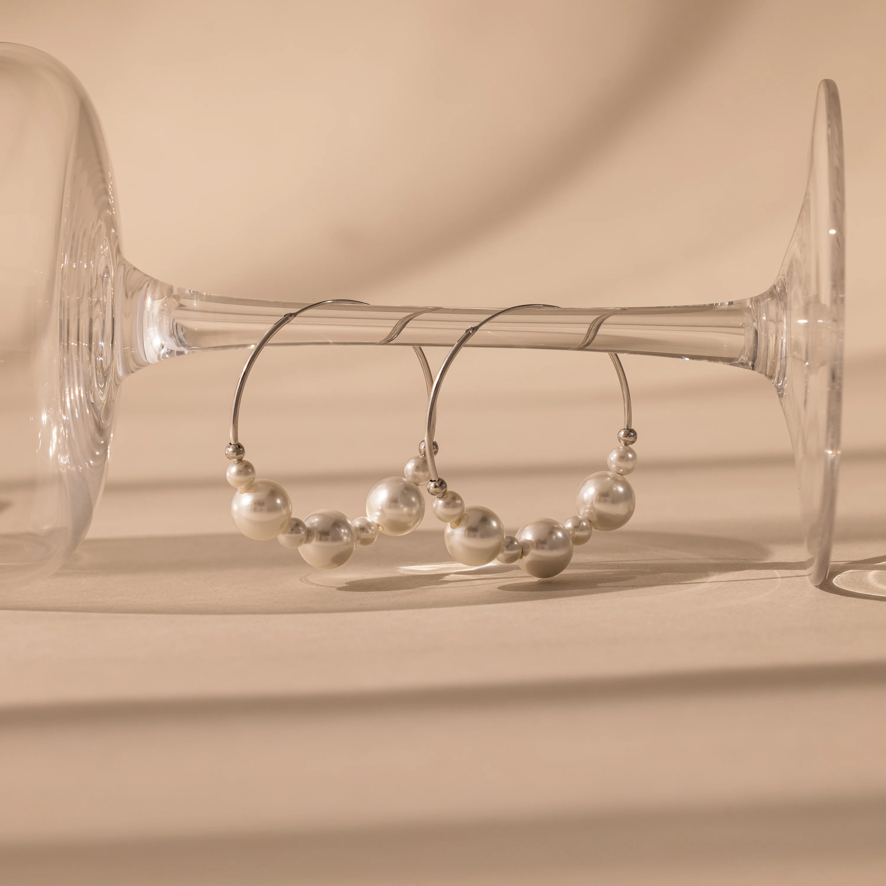 Statement Pearl Hoops - Image 6