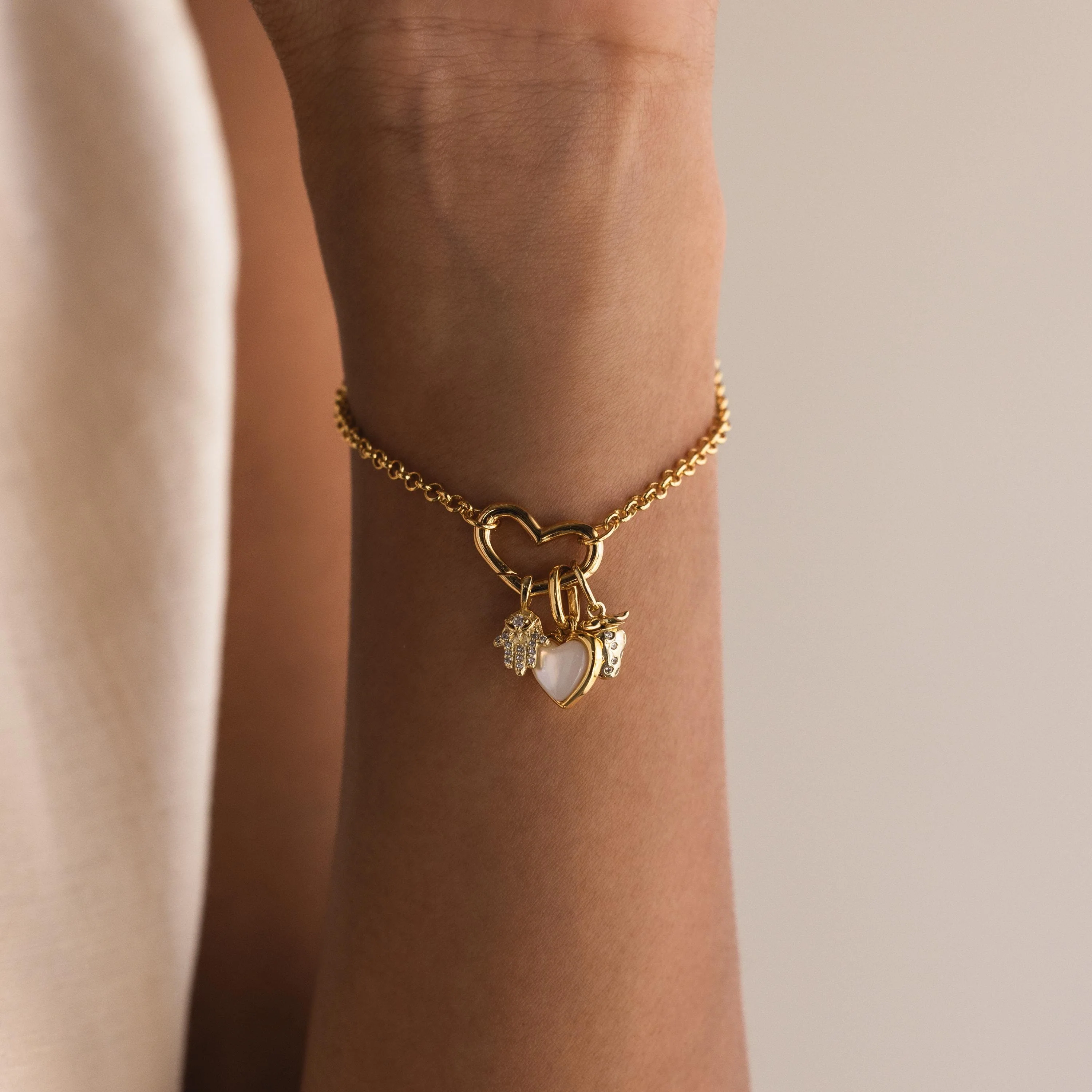 Strawberry Diamond Charm in 18K Gold - Image 2