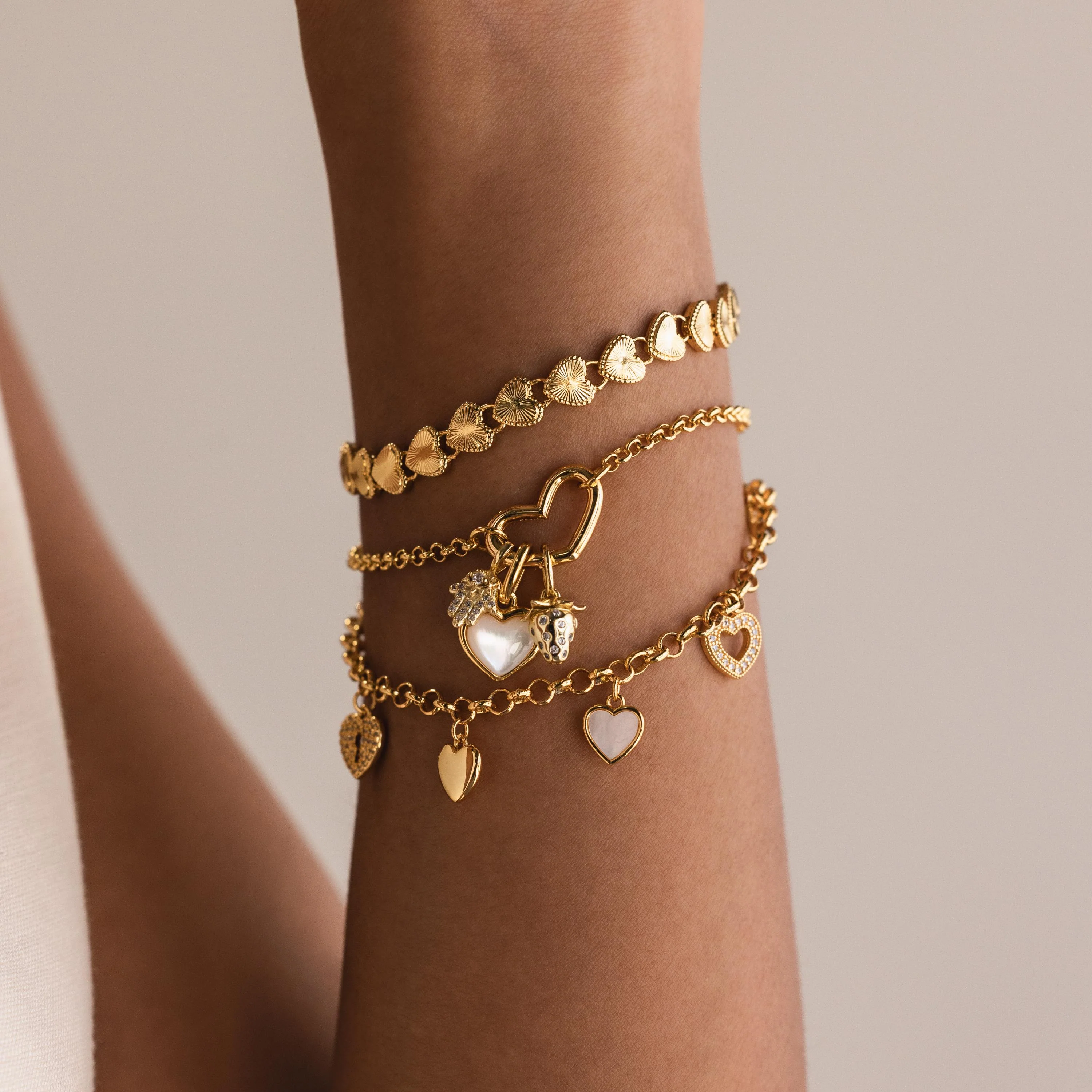Strawberry Diamond Charm in 18K Gold - Image 6